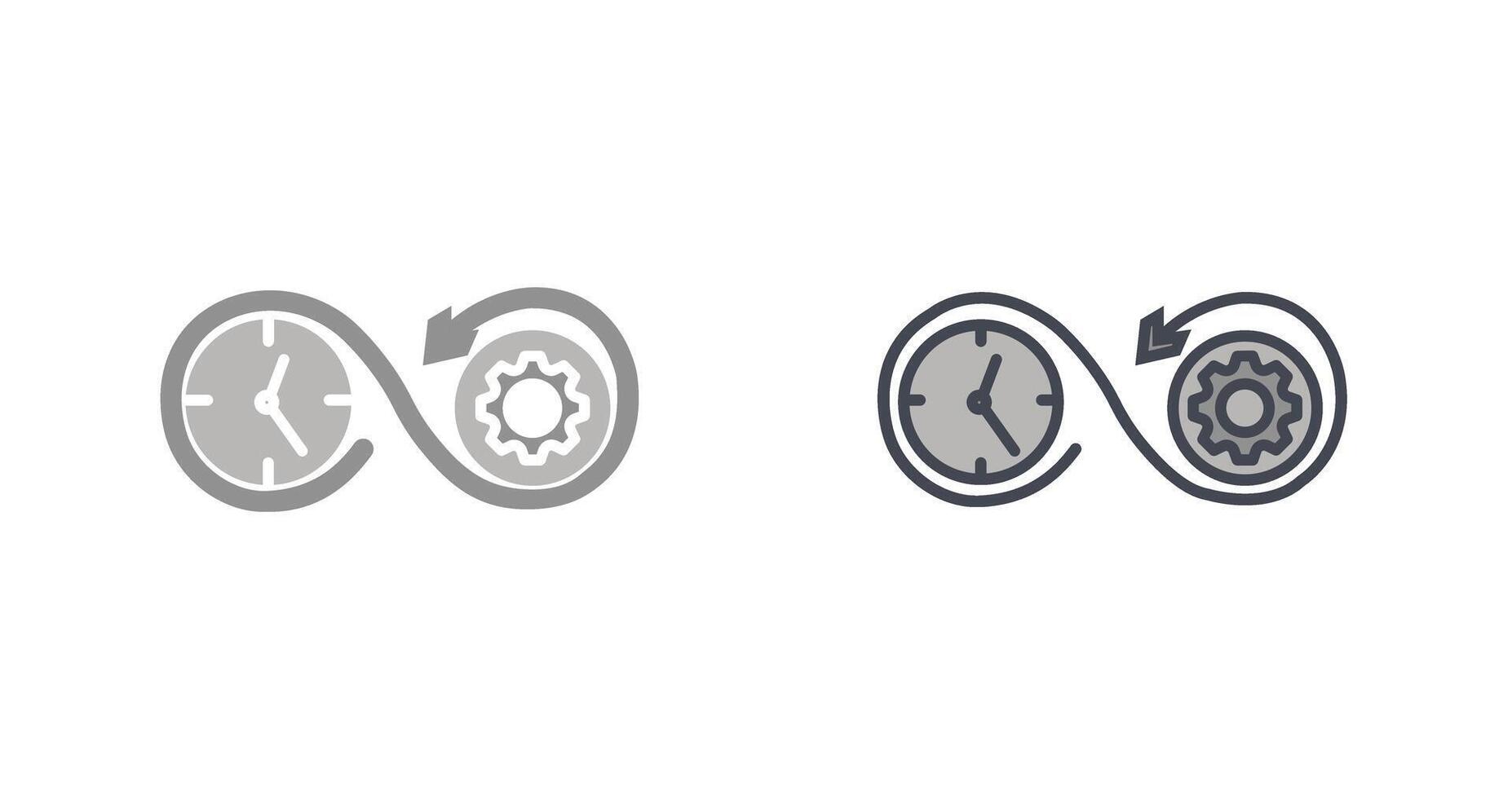 Time Optimization Icon Design vector