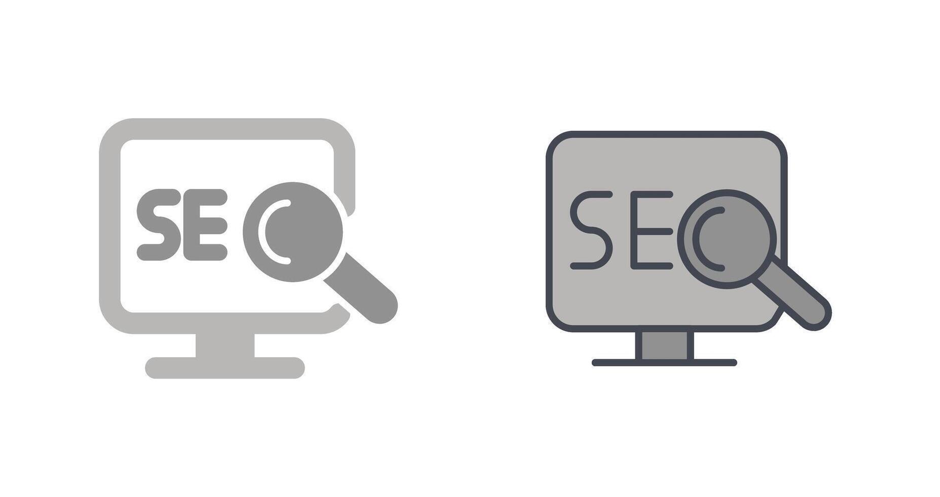 Search Engine Optimization Icon Design vector