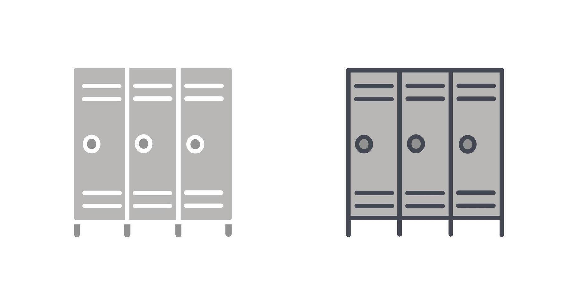 Lockers Icon Design vector