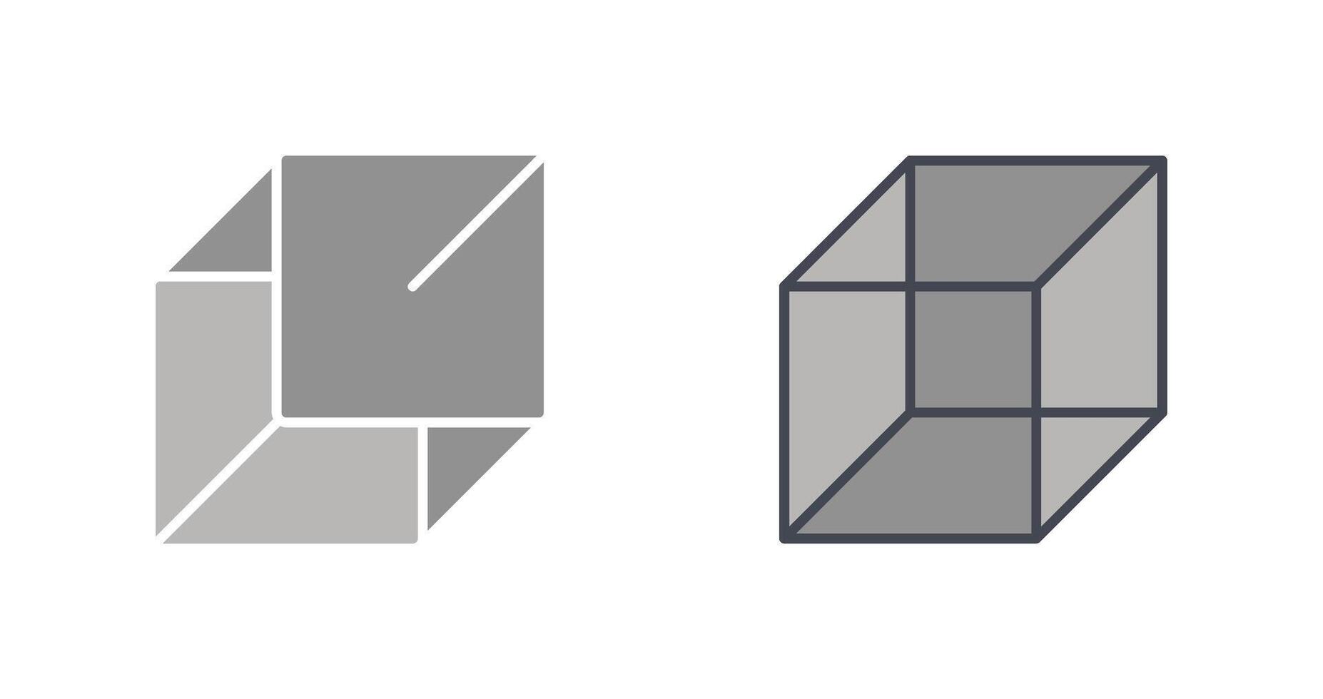 Cube Icon Design vector