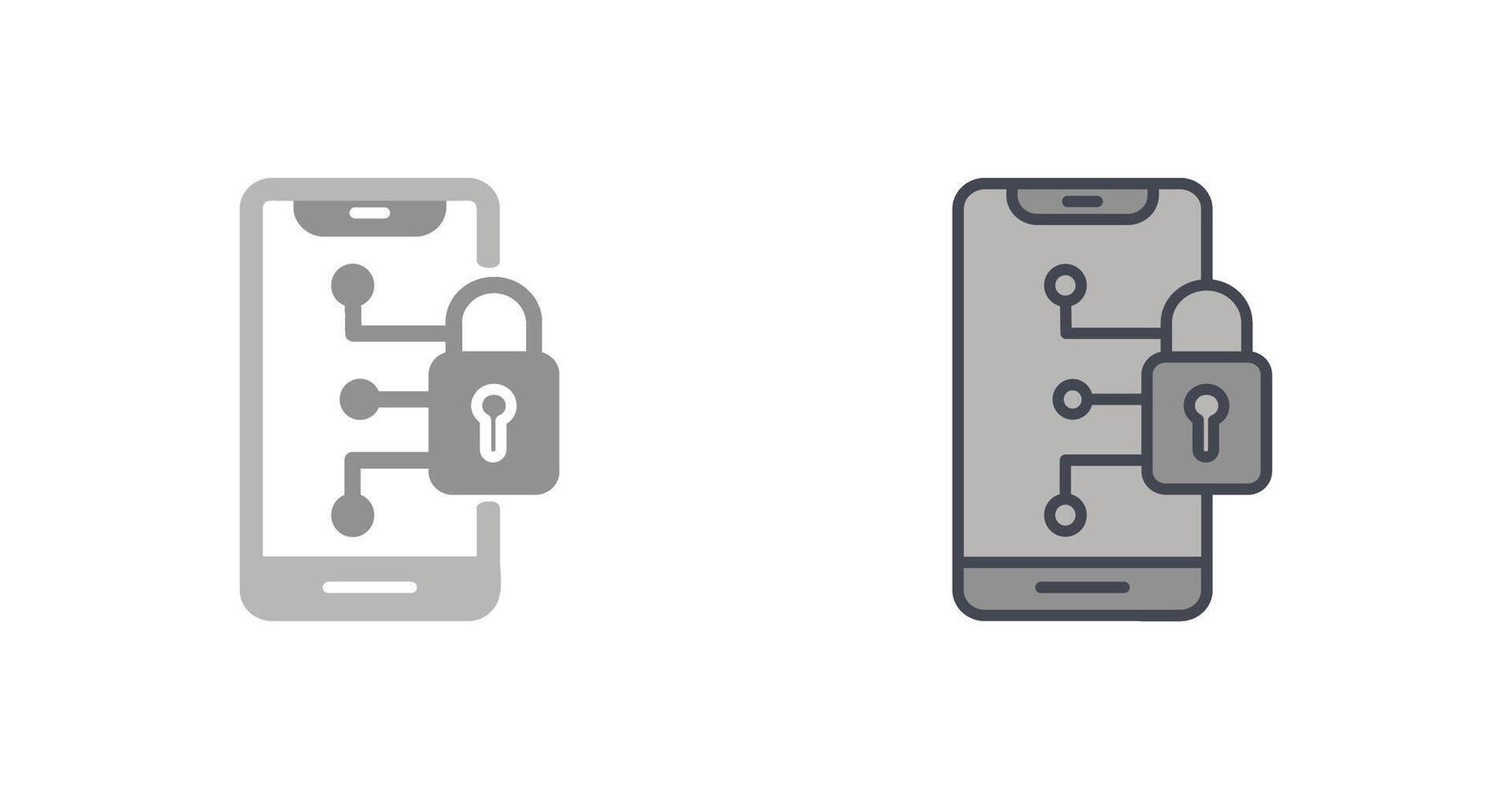 Secure Device Icon Design vector