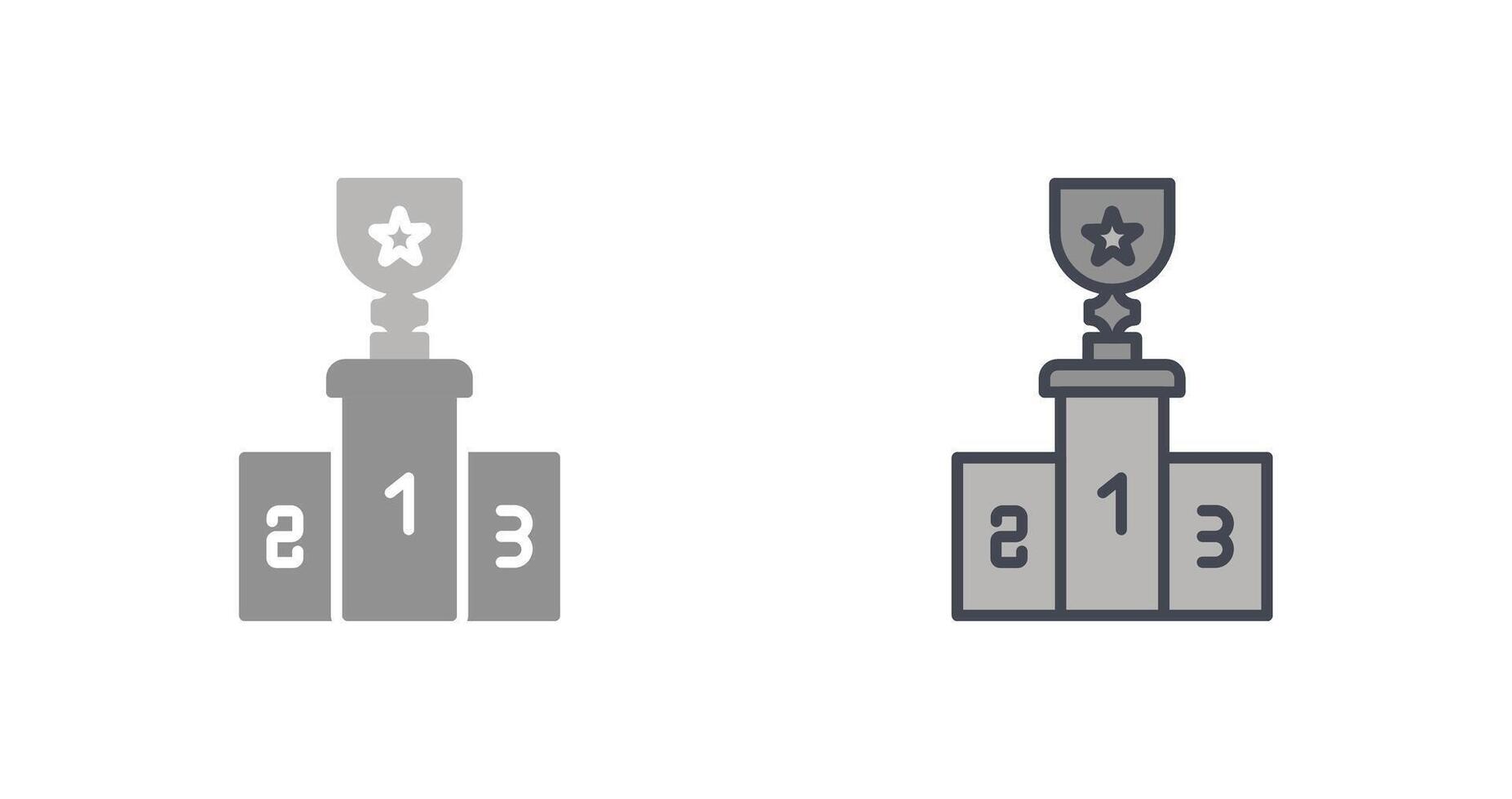 Podium Icon Design vector