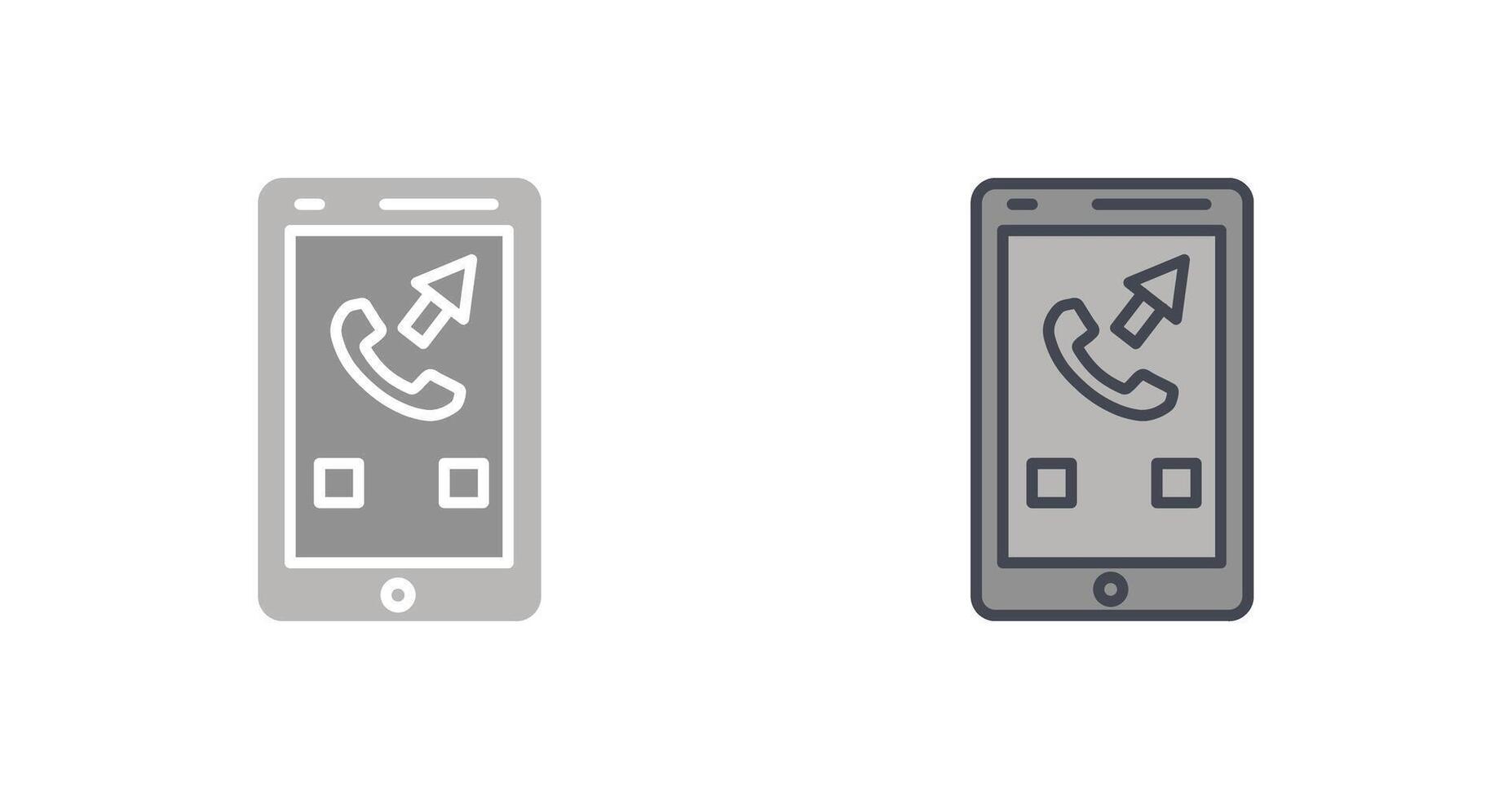 Outgoing Call Icon Design vector