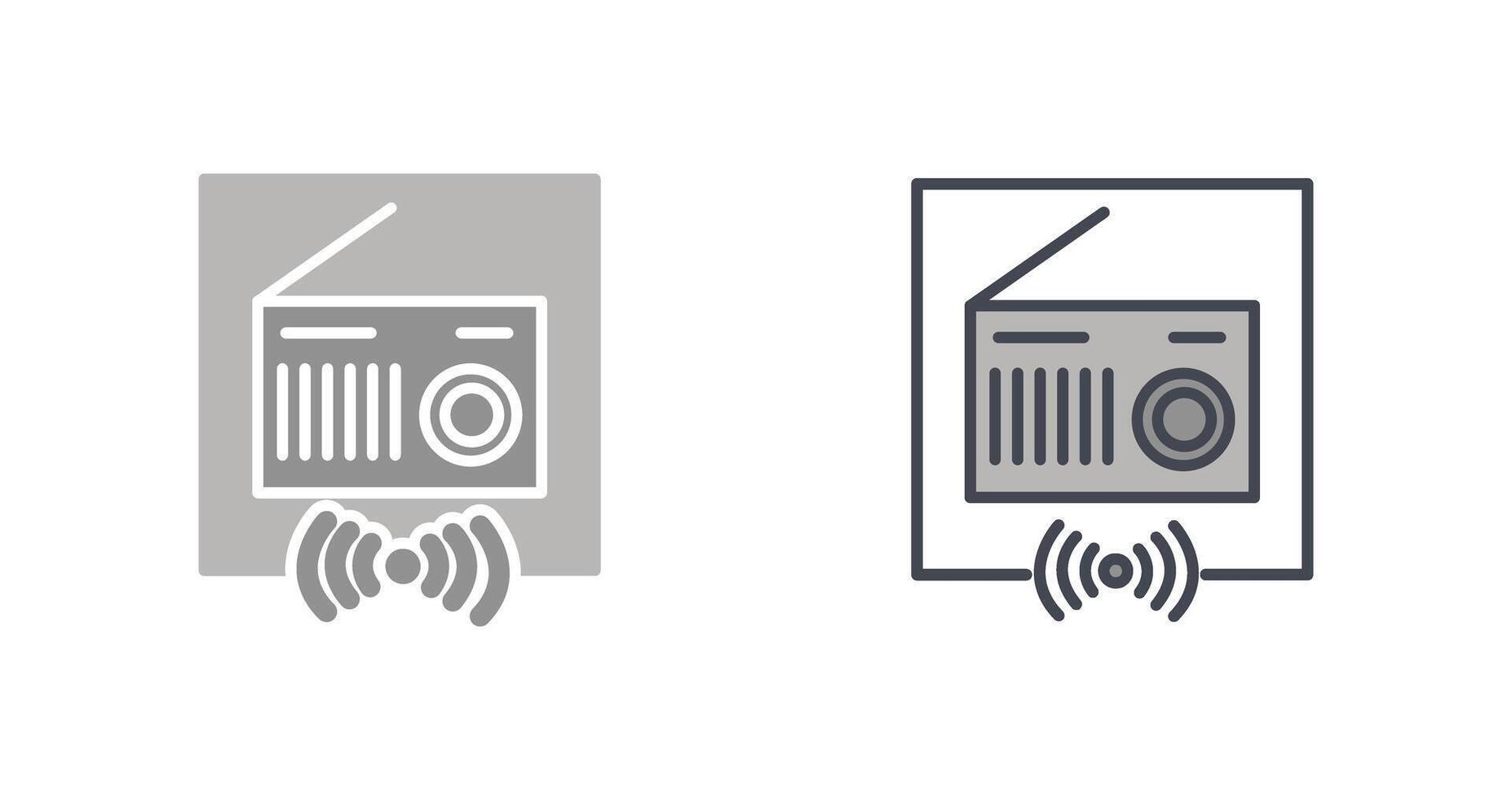 Radio Icon Design vector