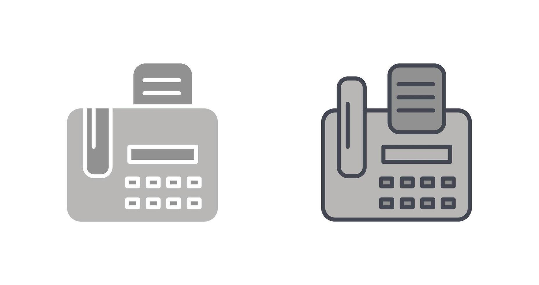 Fax Machine Icon Design vector