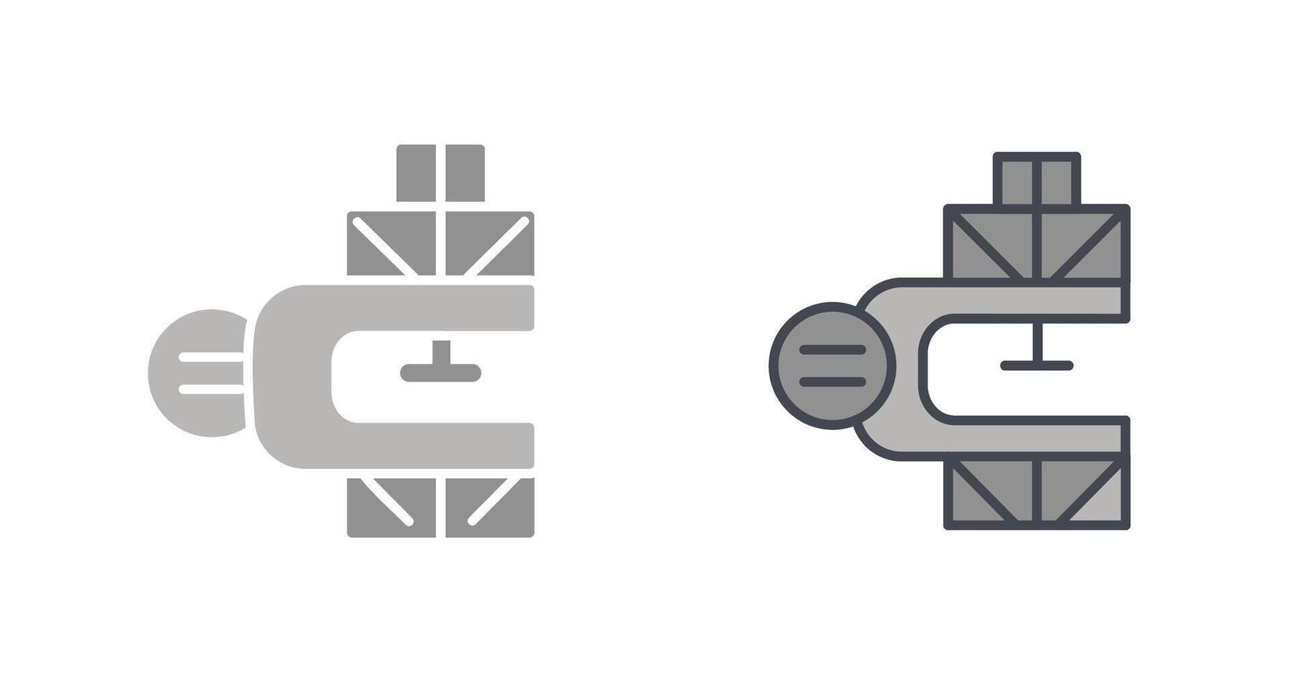 Clamp Icon Design vector