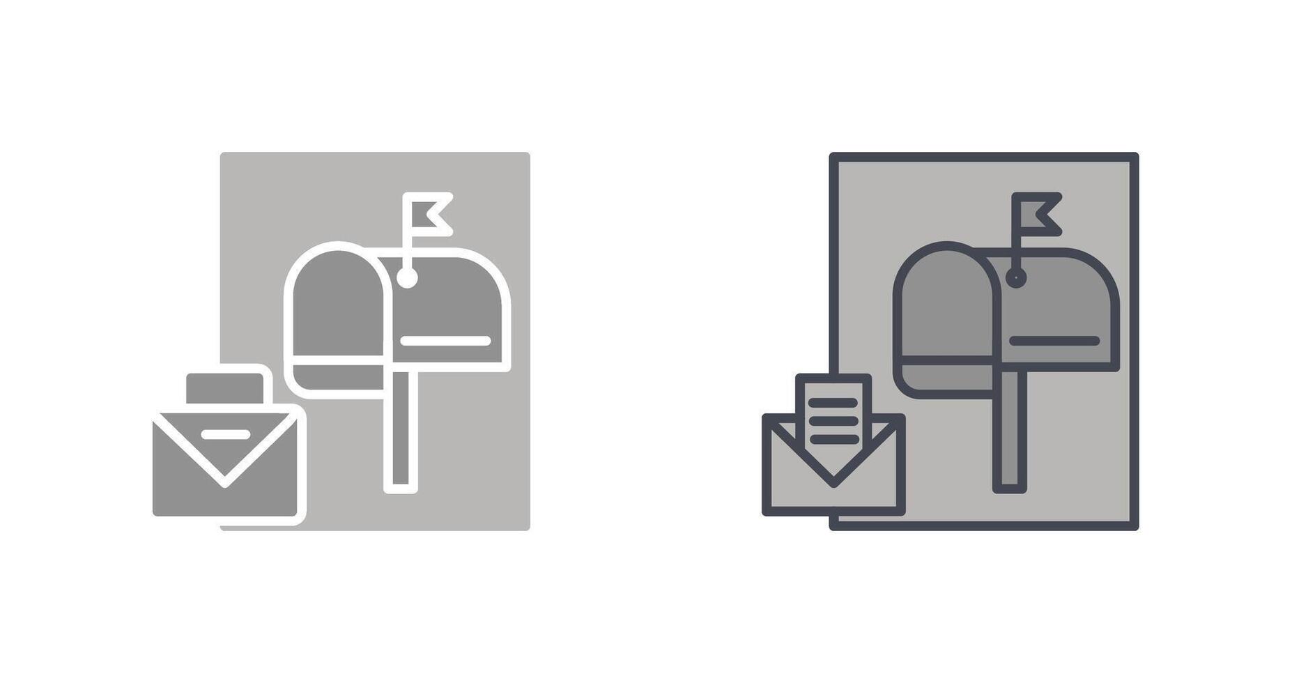 Mailbox Icon Design vector