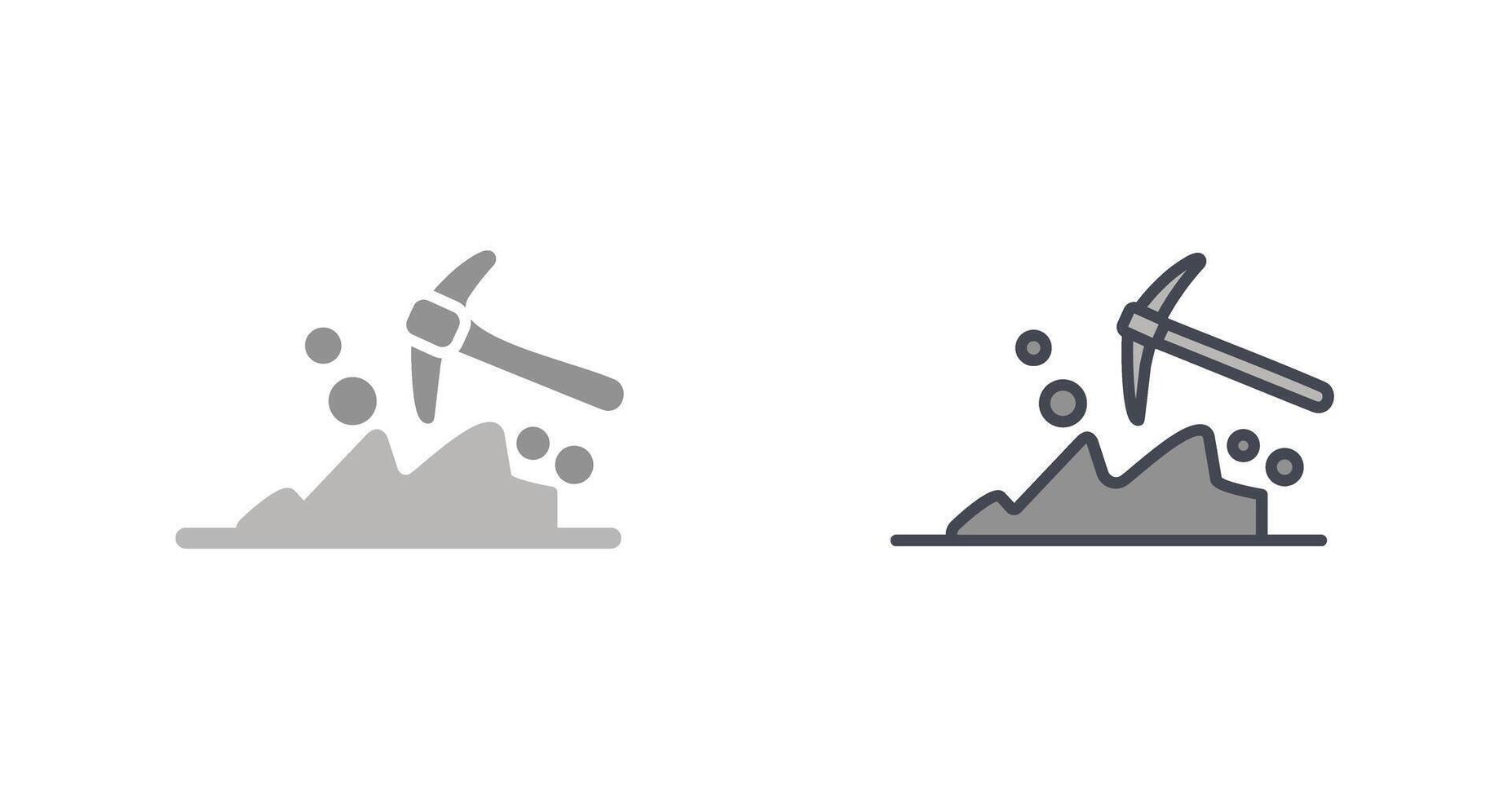 Mining Icon Design vector