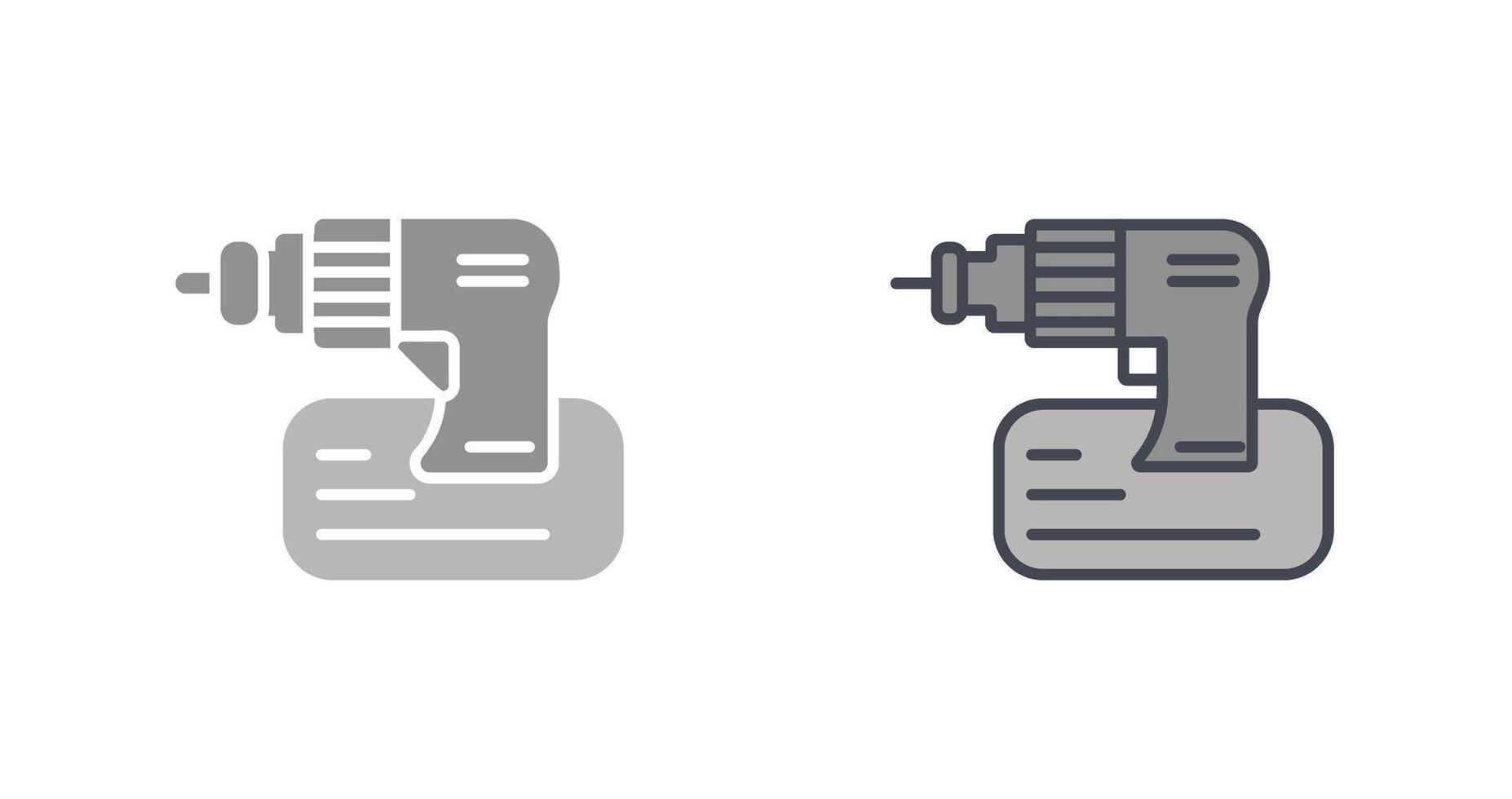 Drill Machine Icon Design vector