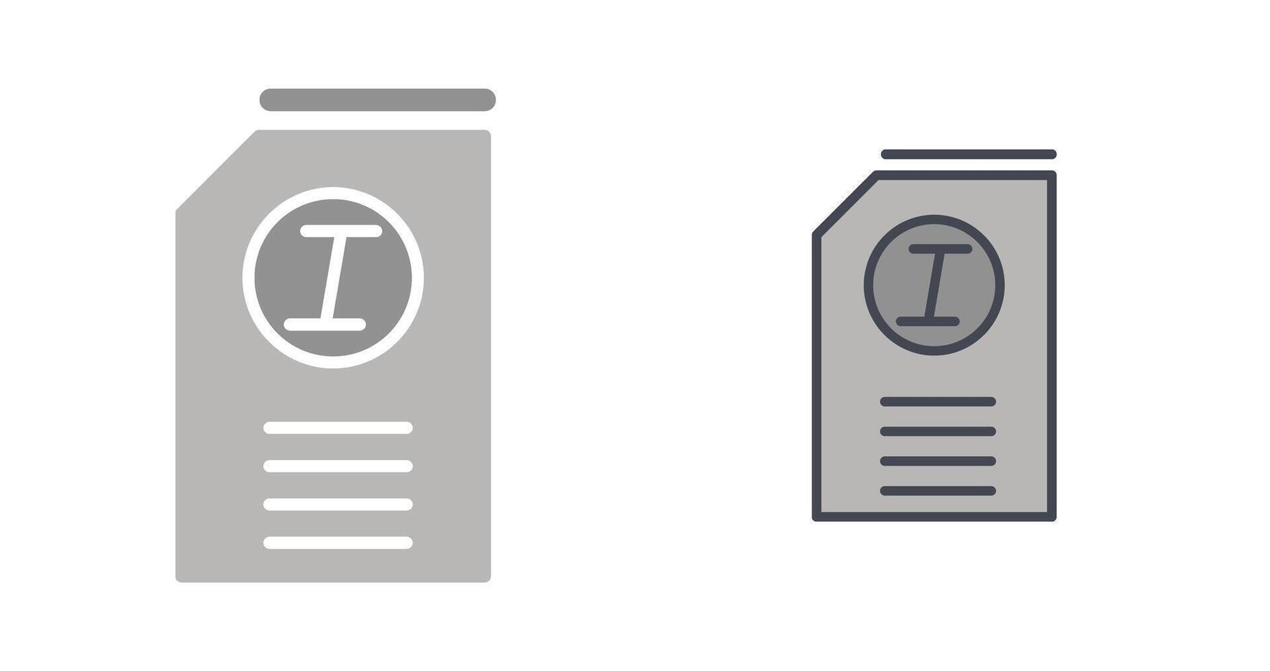 Italic Icon Design vector