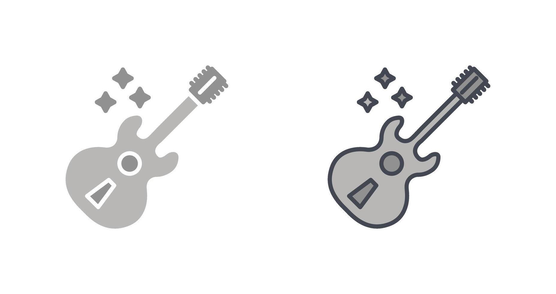 diseño de icono de guitarra vector