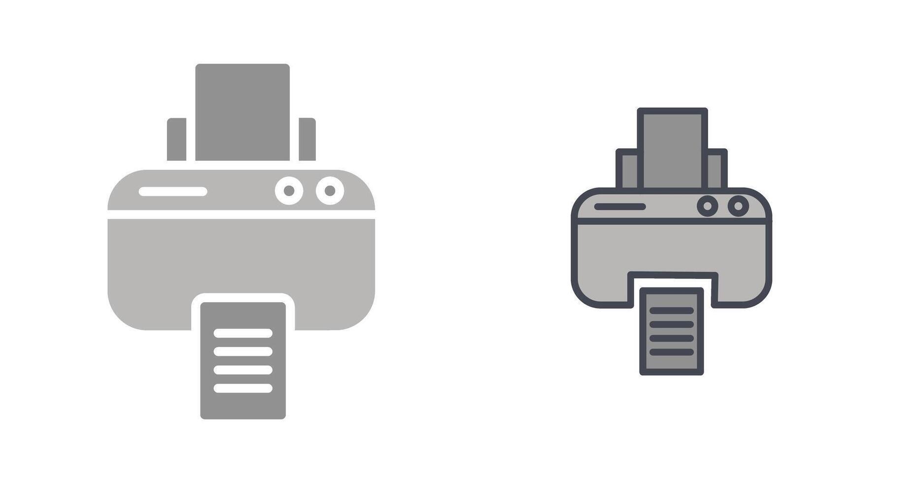 Printer Icon Design vector