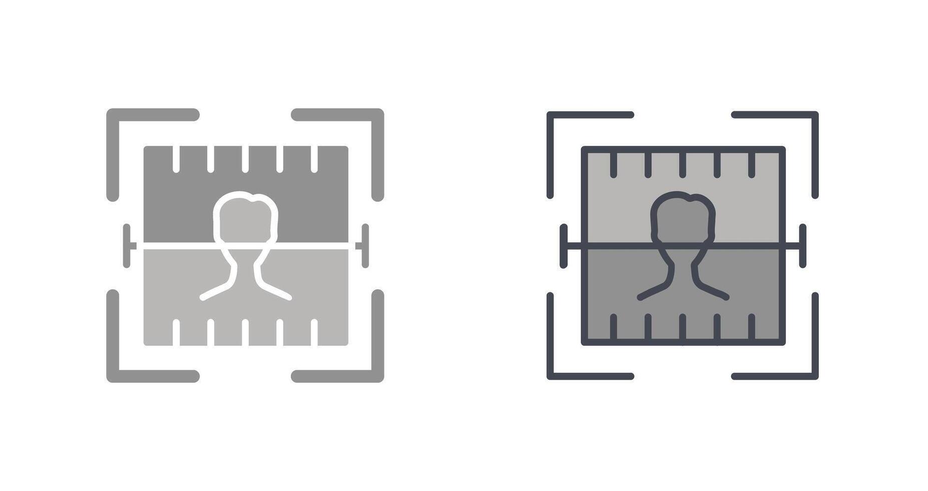Face Scan Icon Design vector