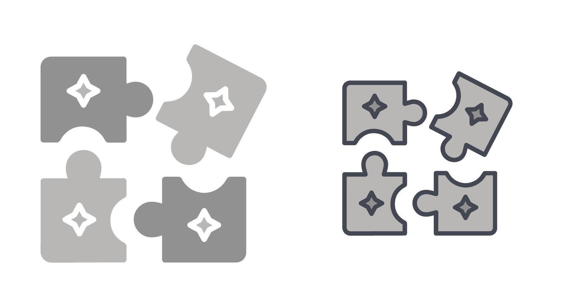 Puzzle Icon Design vector