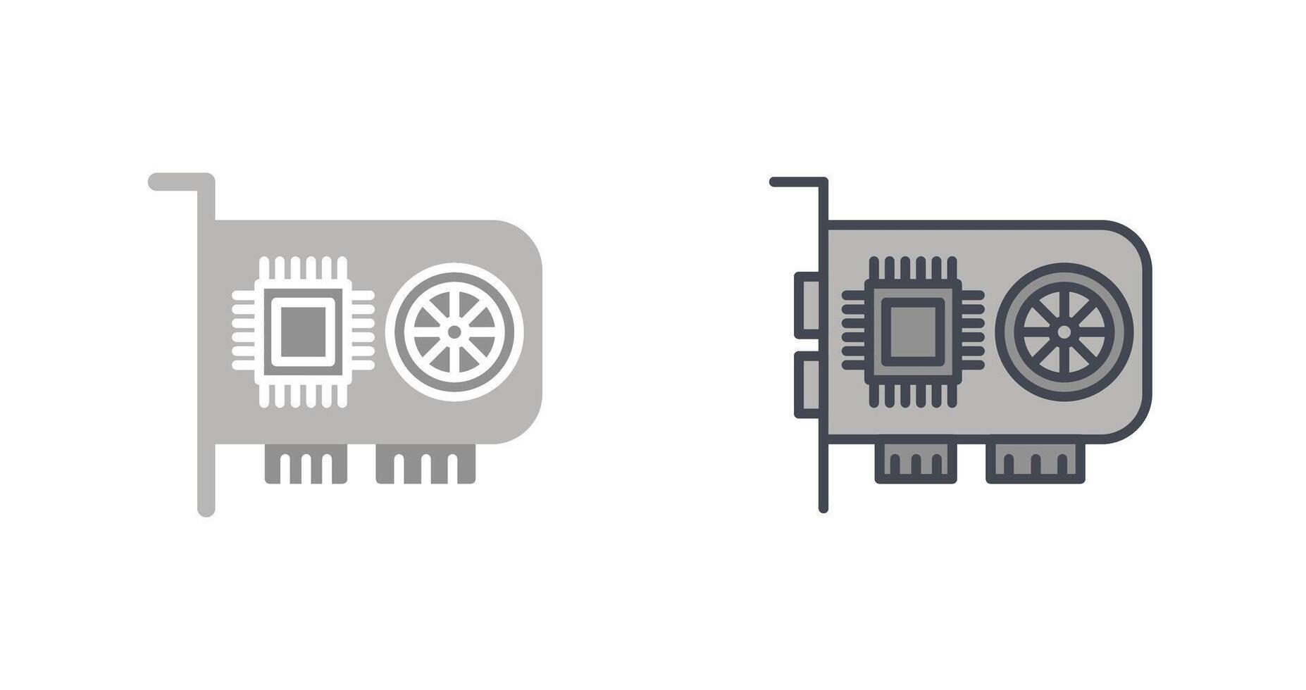 GPU Icon Design vector