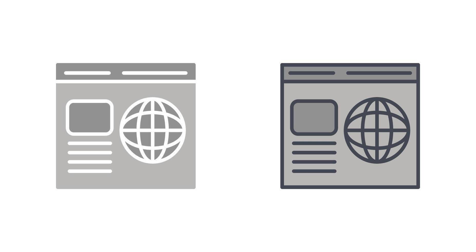 Webpage Icon Design vector