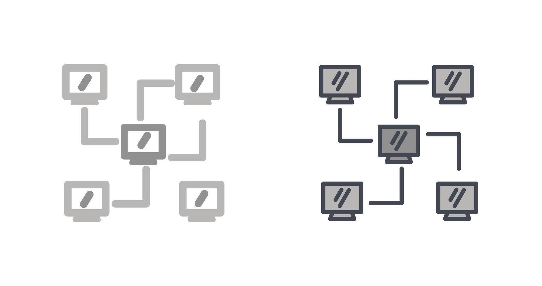 Network Icon Design vector