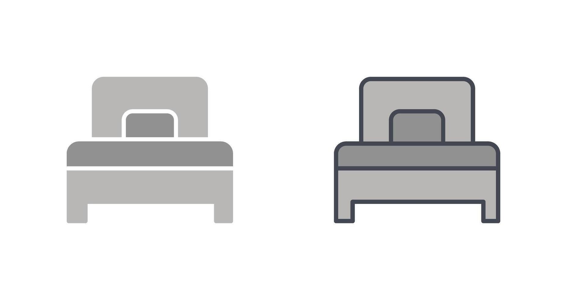 Single Bed Icon Design vector