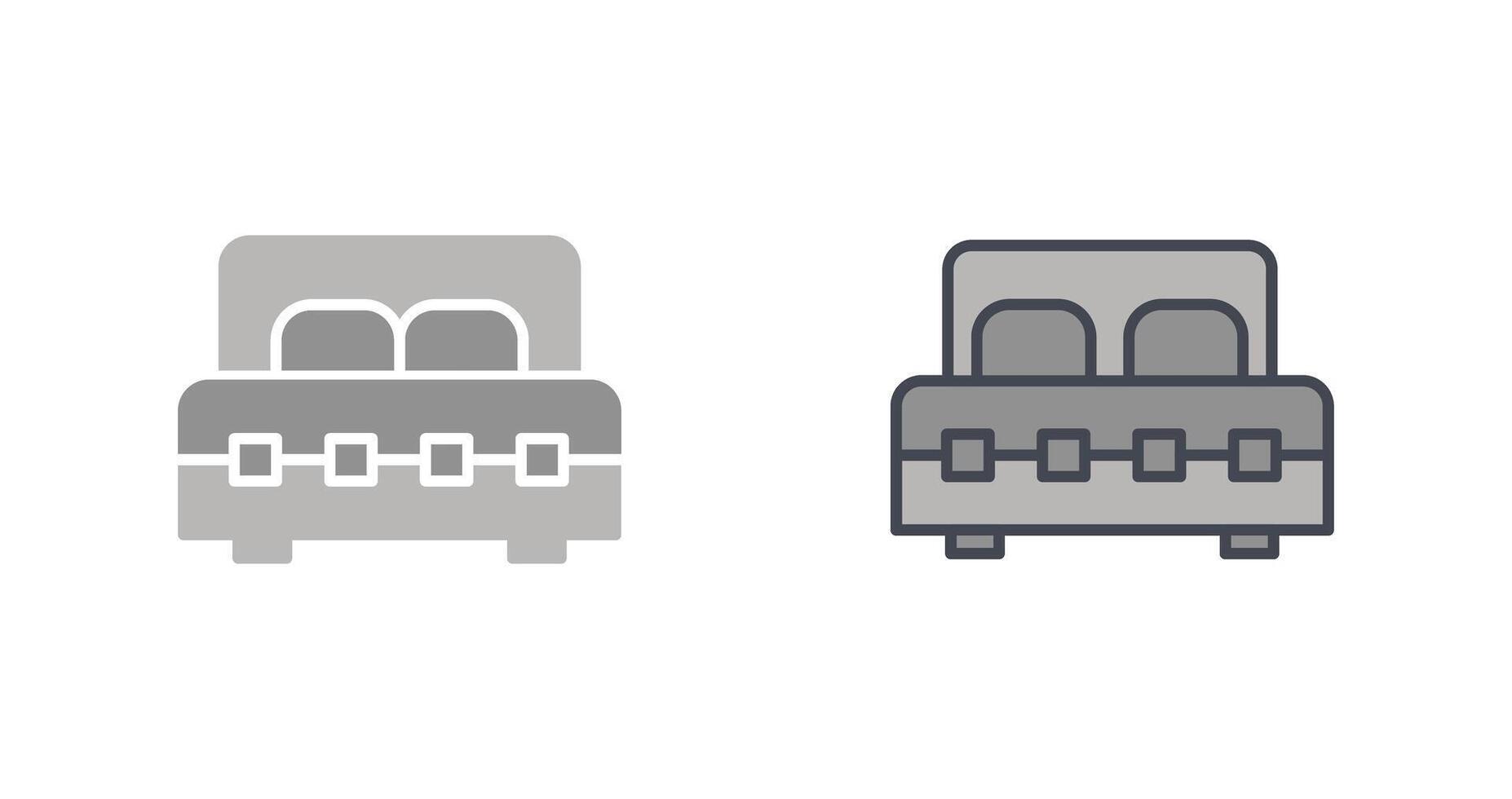 Double Bed I Icon Design vector