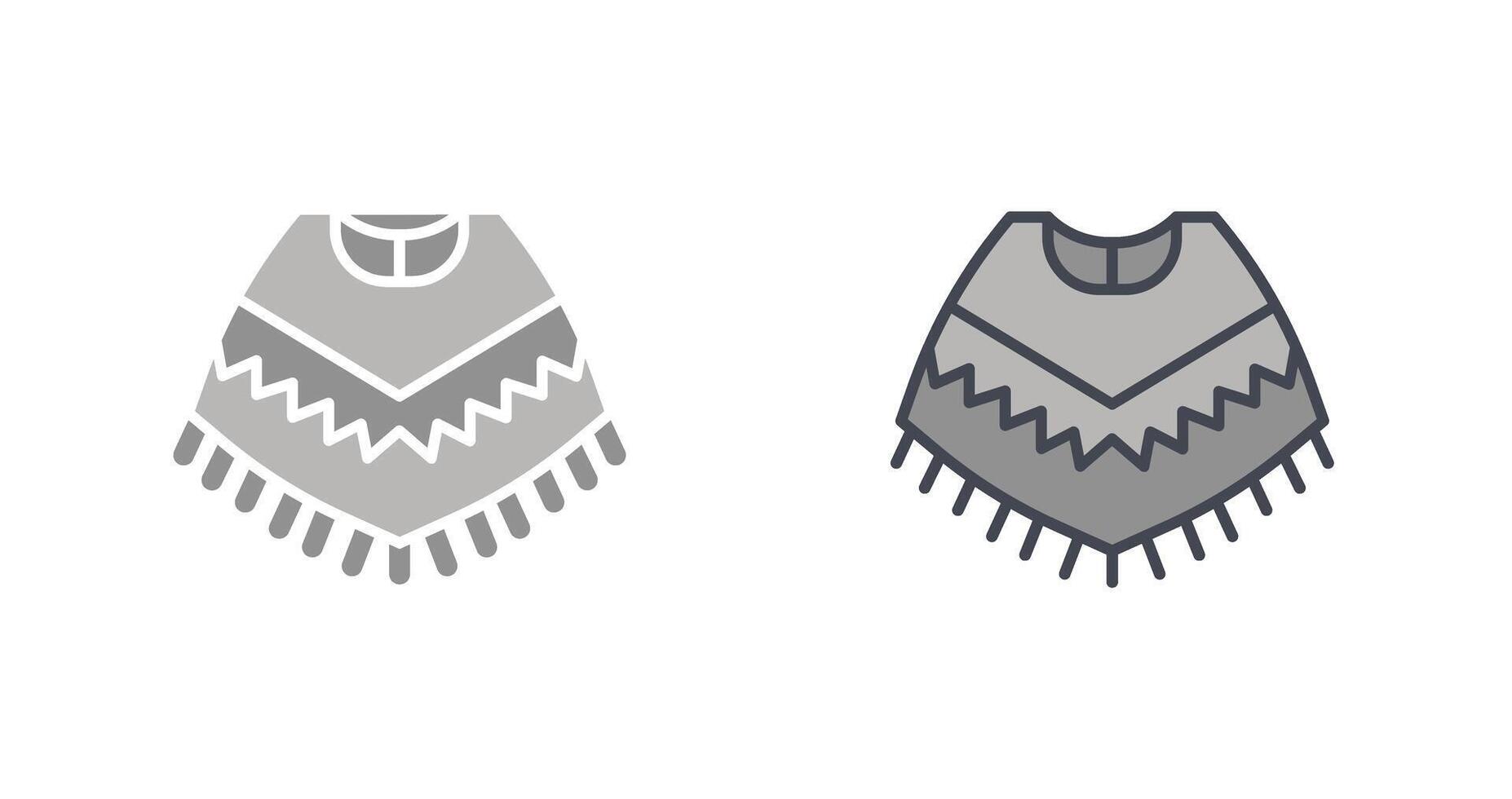 poncho icono diseño vector