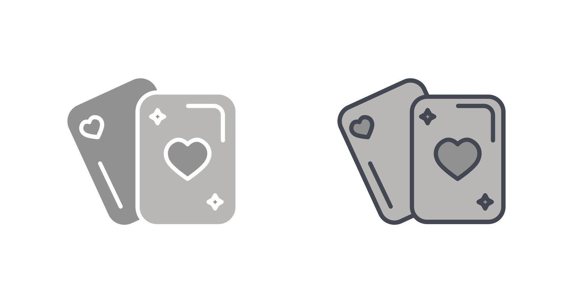 Playing Card Icon Design vector