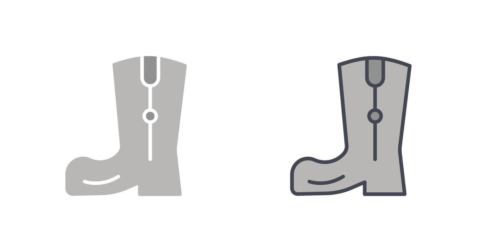 Cowboy Boot Icon Design vector