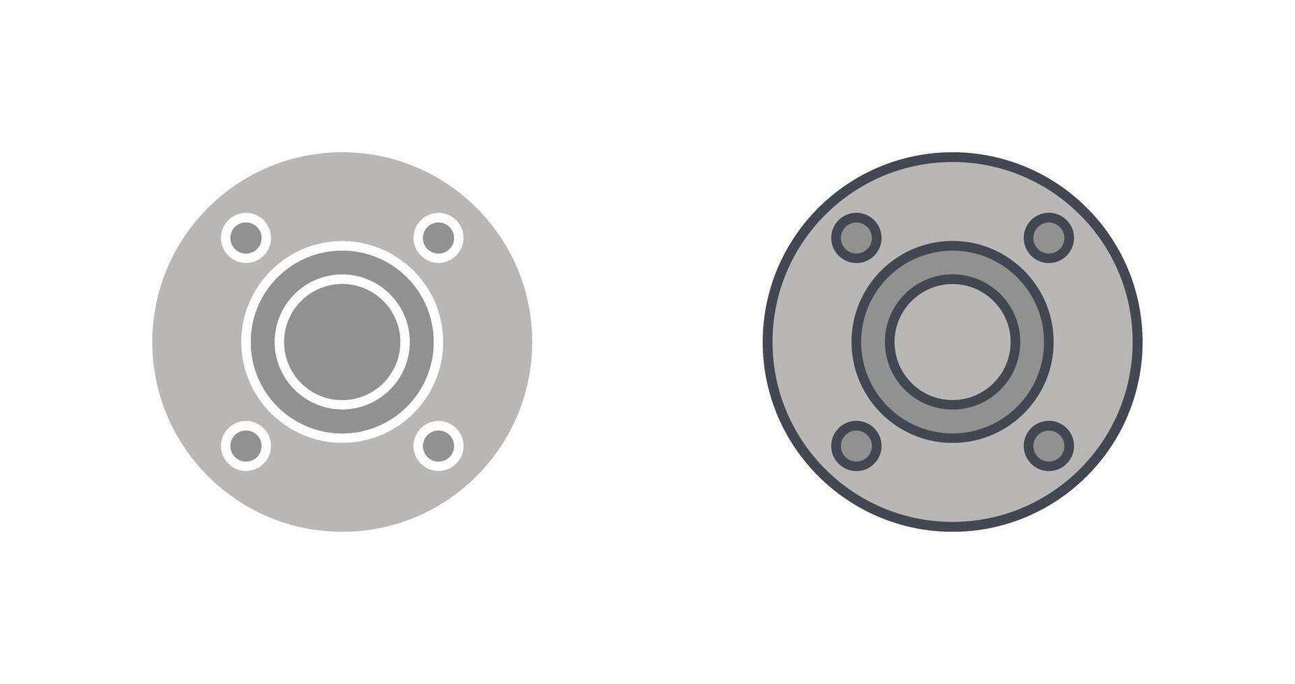 Flange Icon Design vector