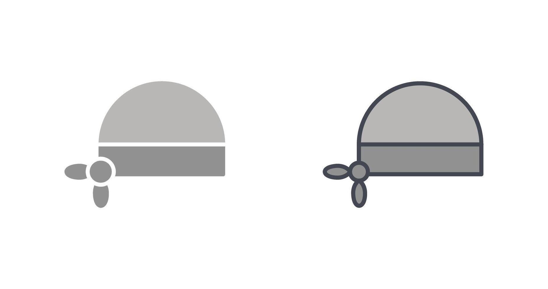 Pirate Bandana Icon Design vector