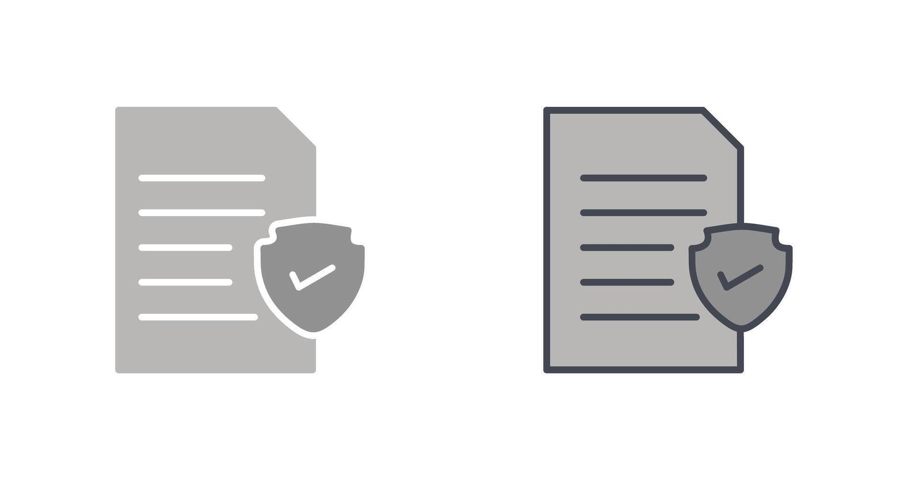 File Protection Icon Design vector