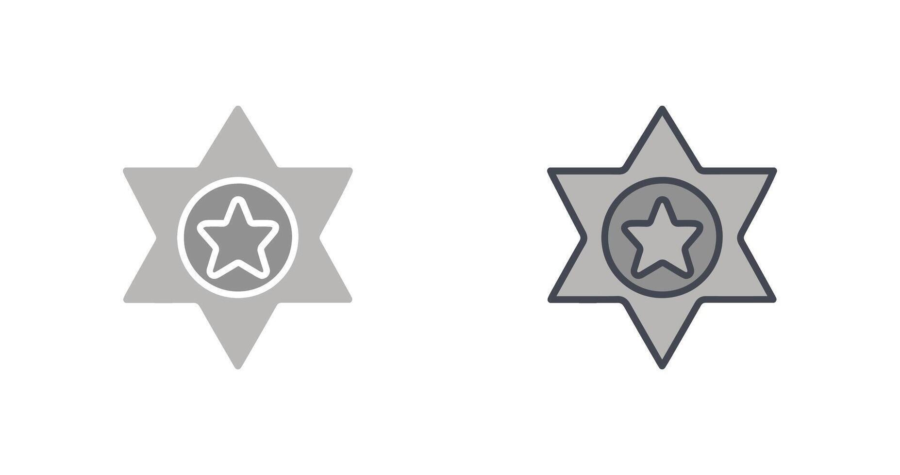 Sheriff Icon Design vector