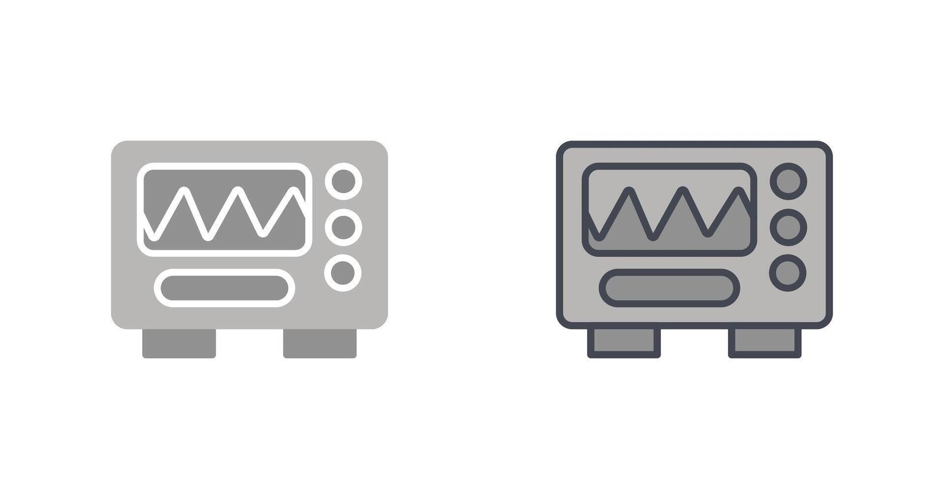 Oscilloscope Icon Design vector