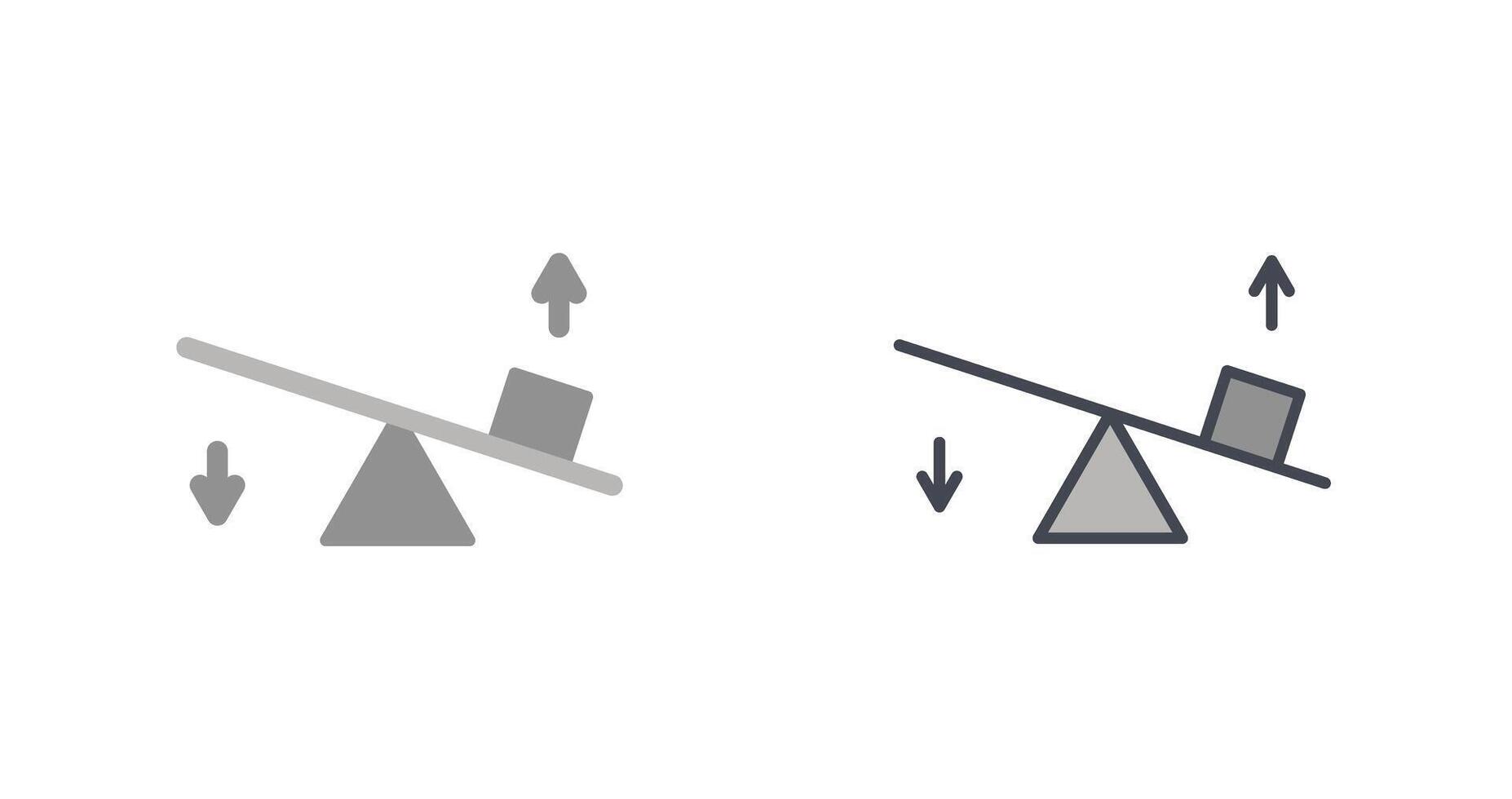 Seesaw Icon Design vector