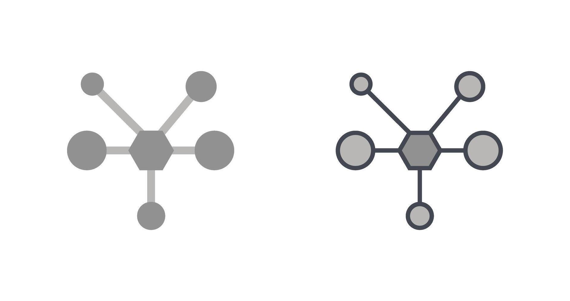 diseño de icono de molécula vector