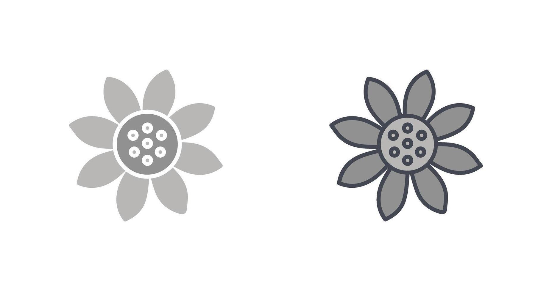 Sunflower Icon Design vector