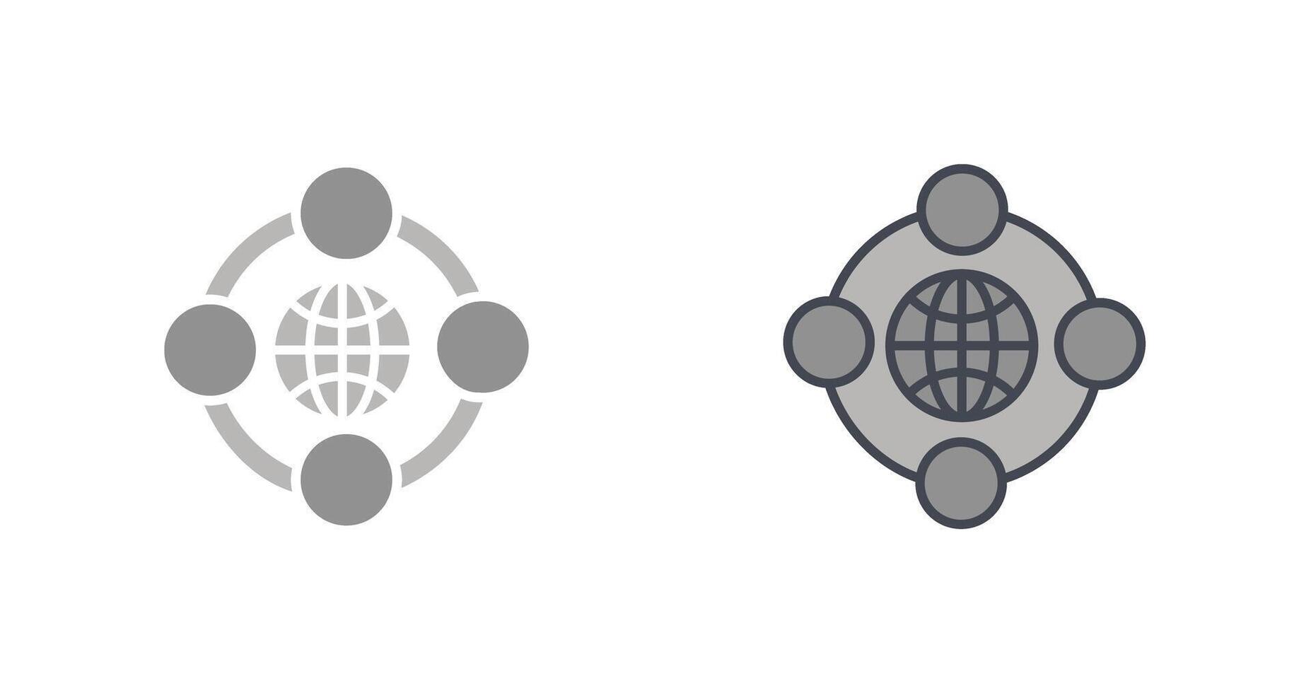Network Icon Design vector