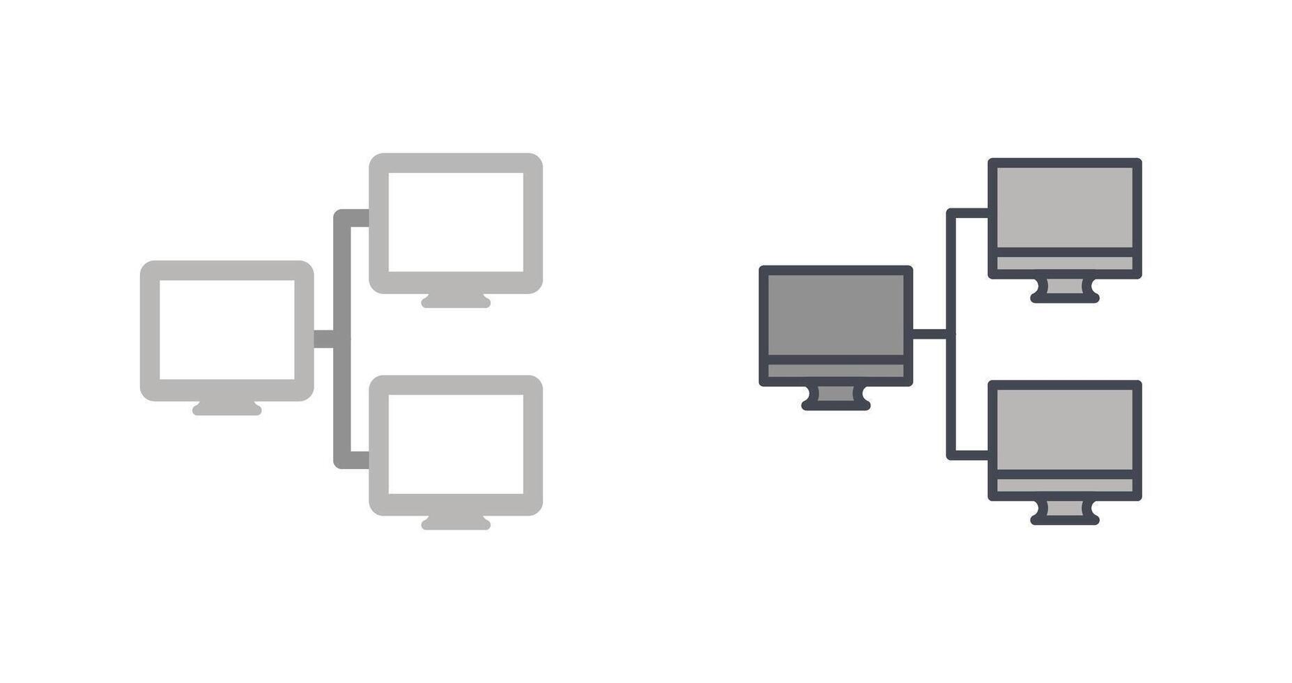 Network Icon Design vector