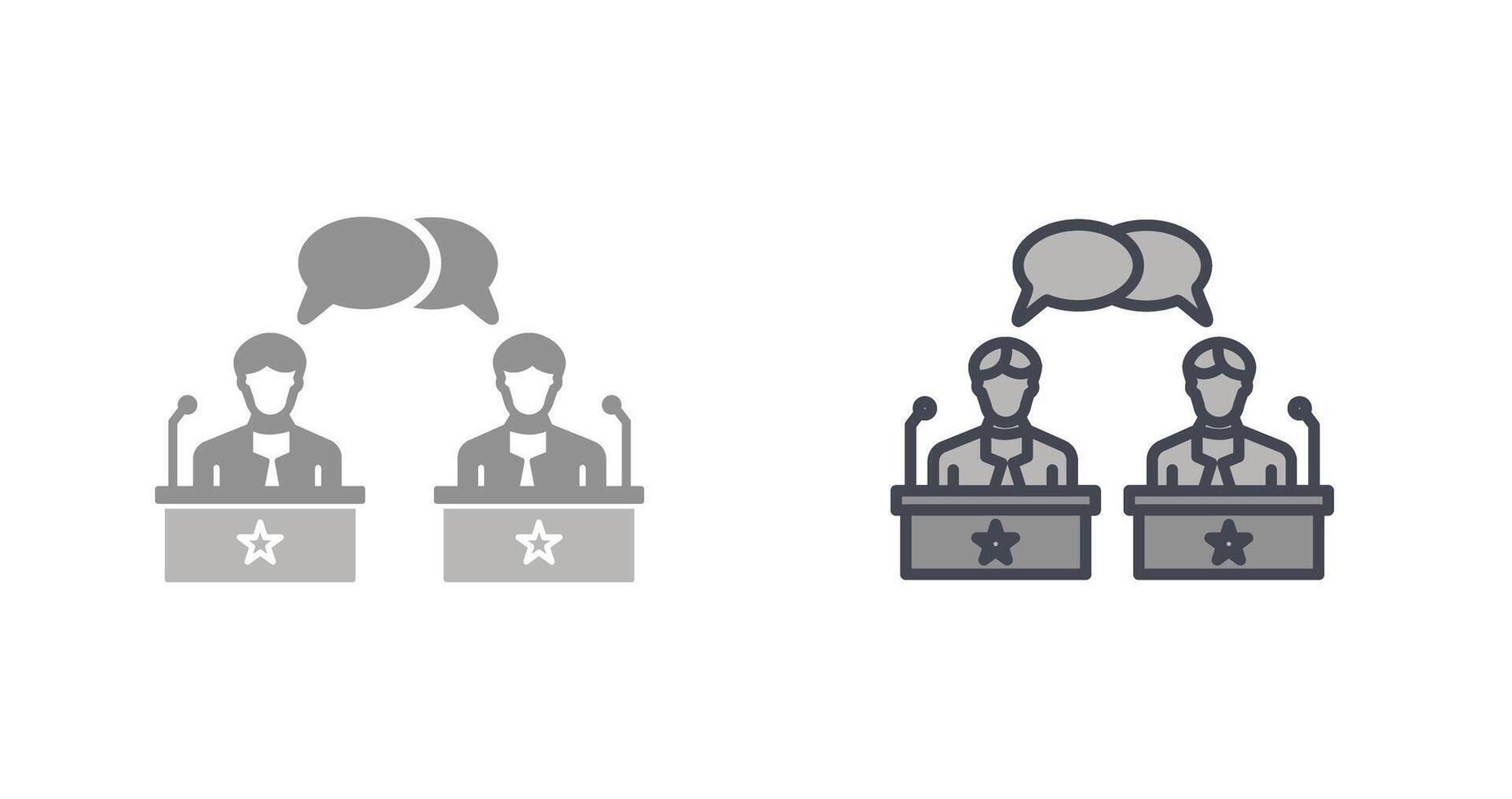 Debate Icon Design vector