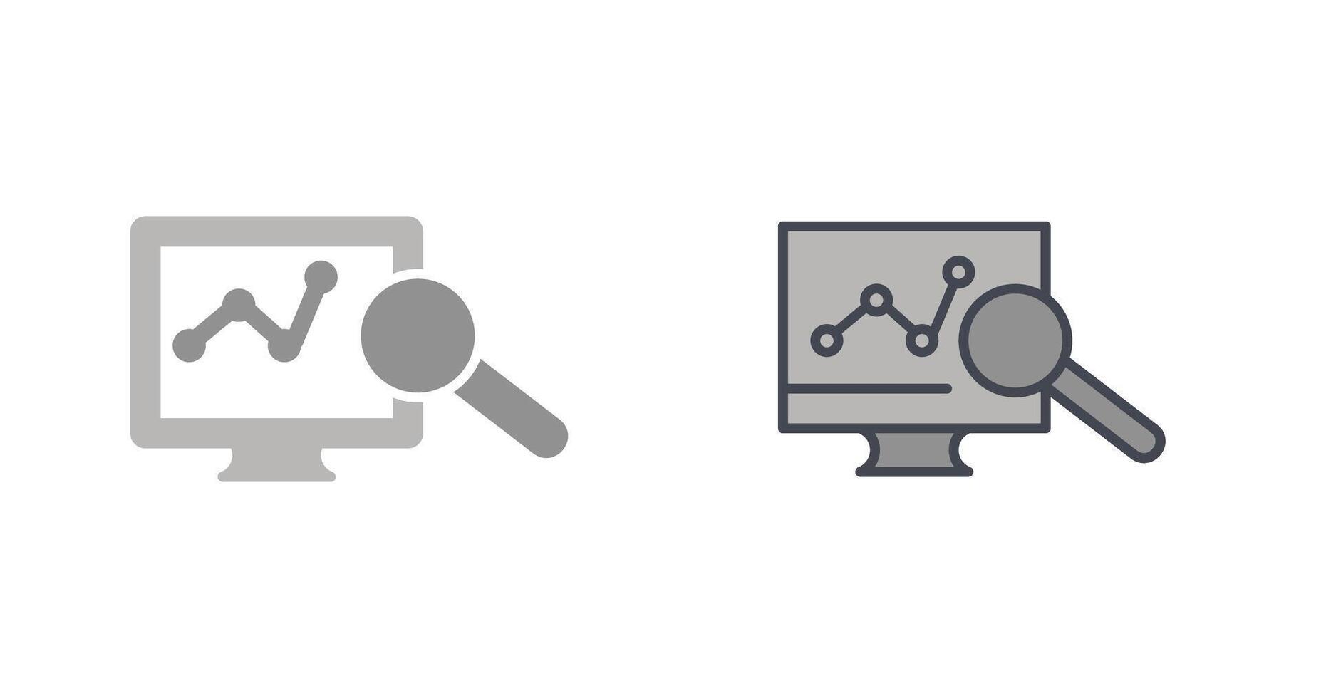 Monitoring Icon Design vector