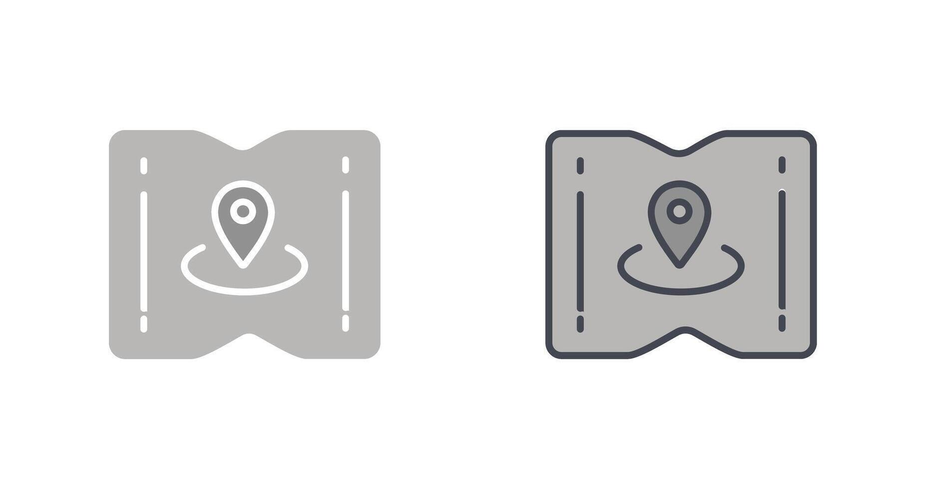 Map and Location Icon Design vector