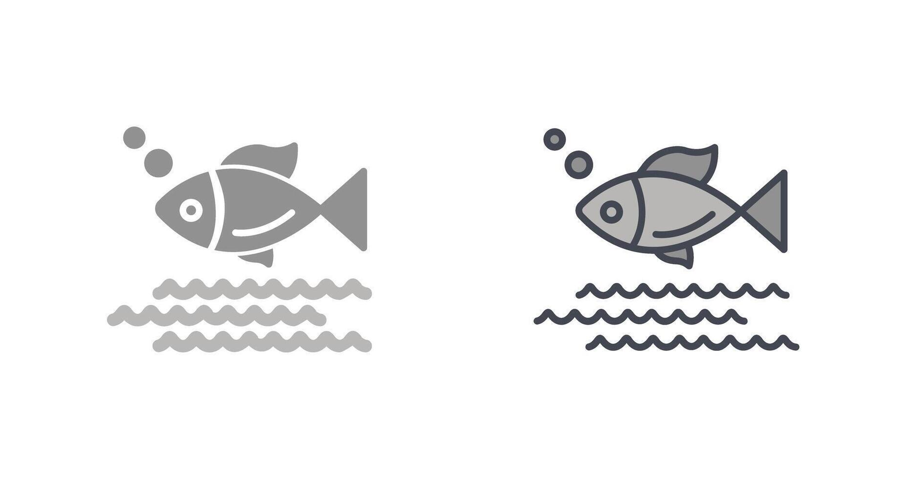 diseño de icono de pescado vector