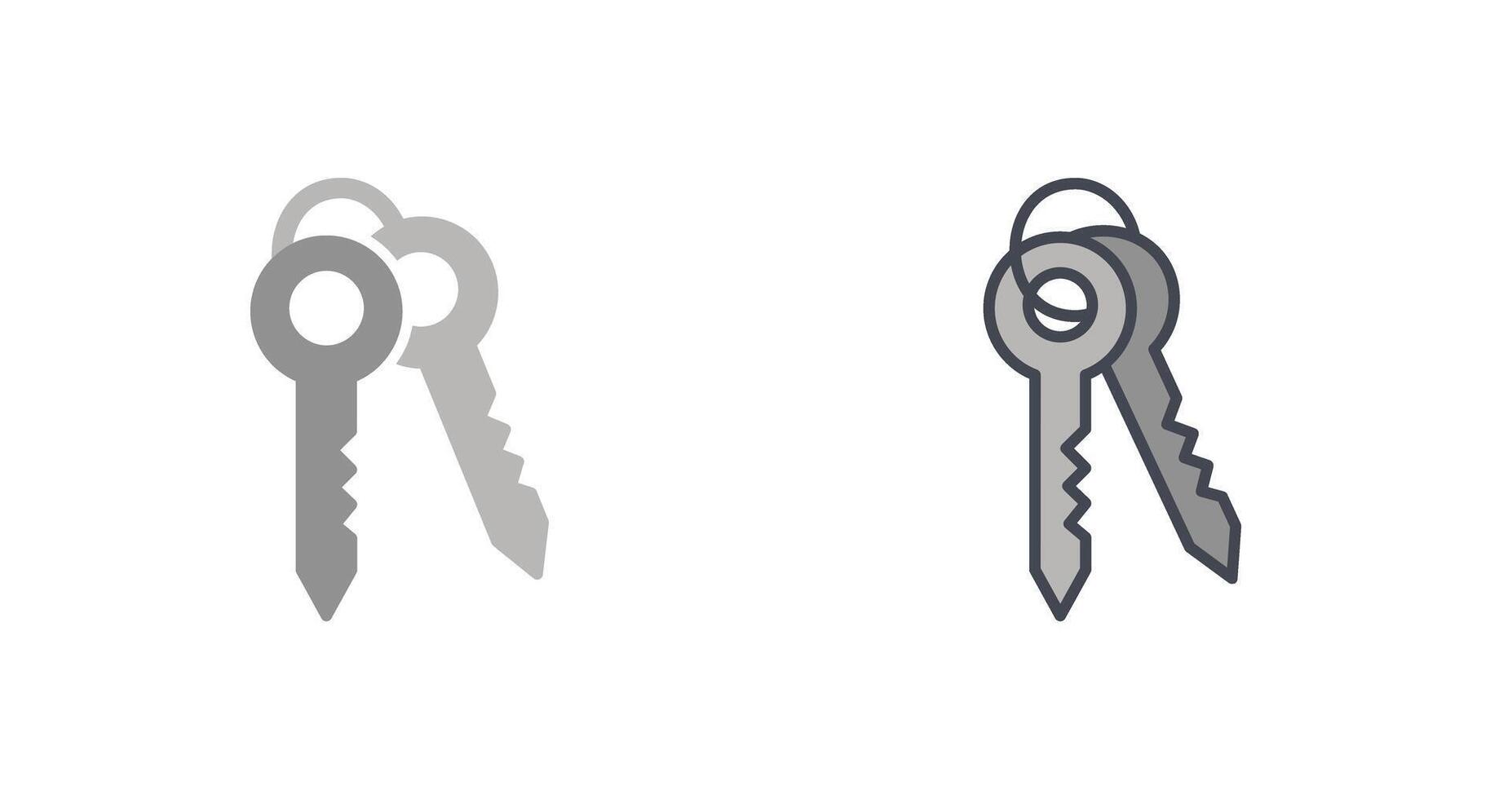 Keys Icon Design vector