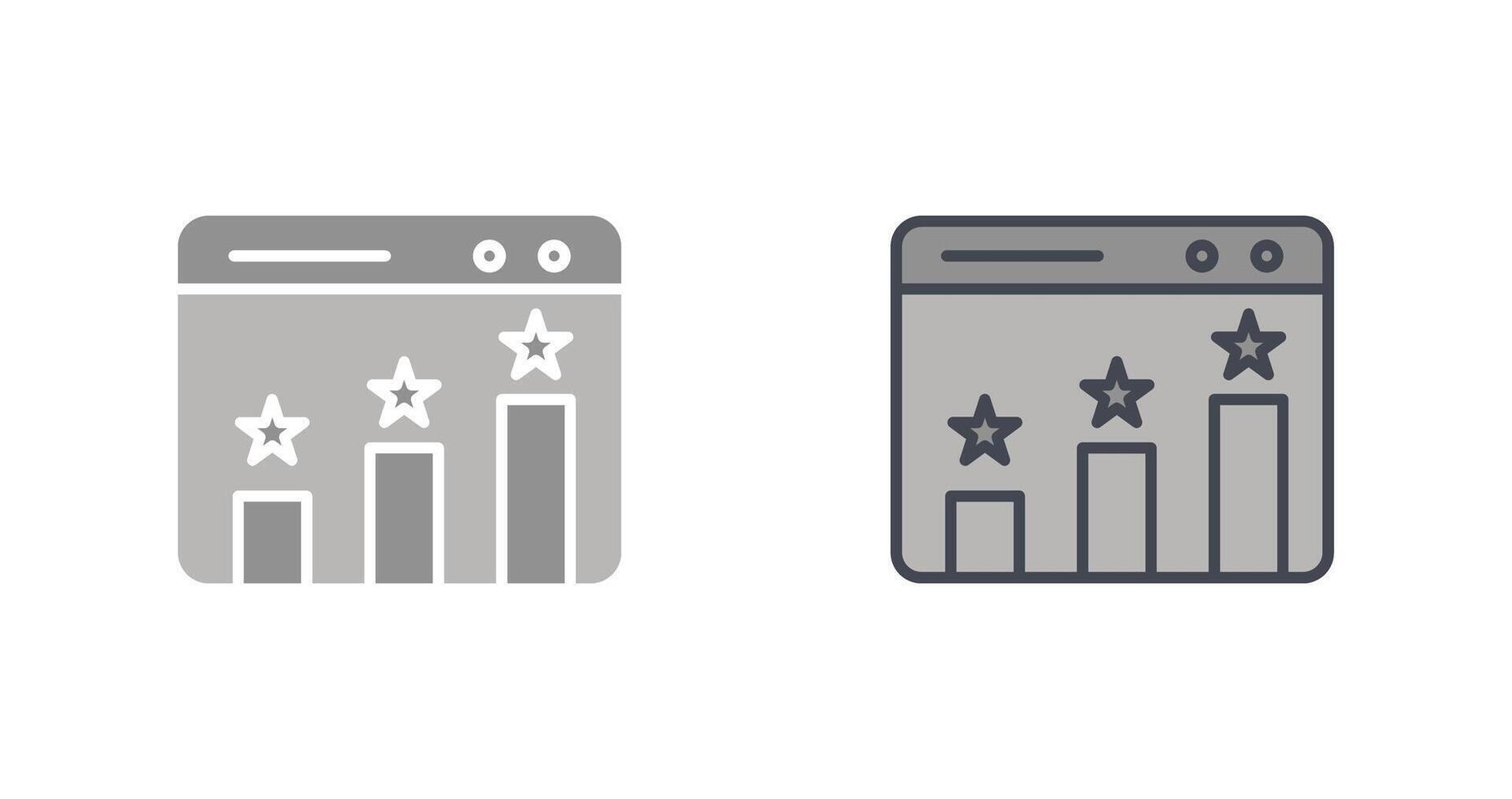 Website Ranking Icon Design vector