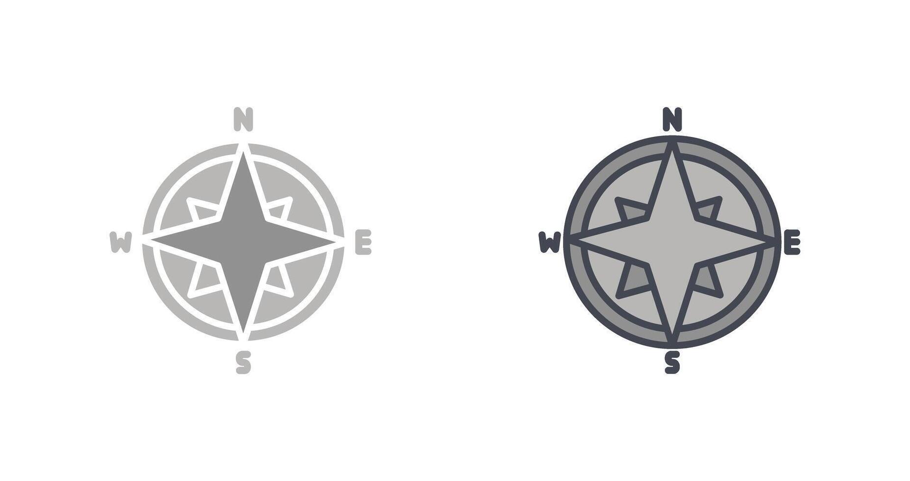 Compass Icon Design vector