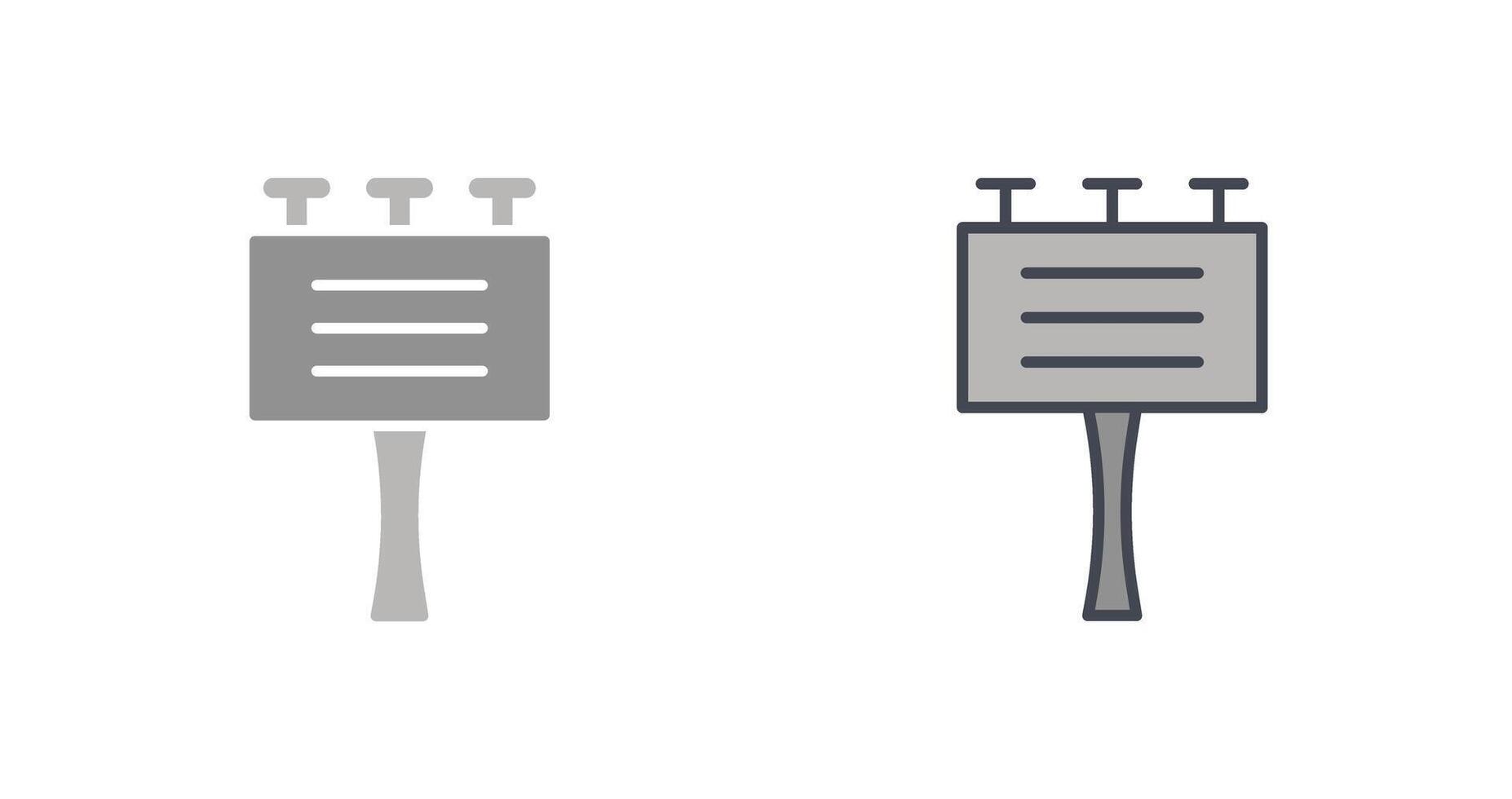 Signboard Icon Design vector