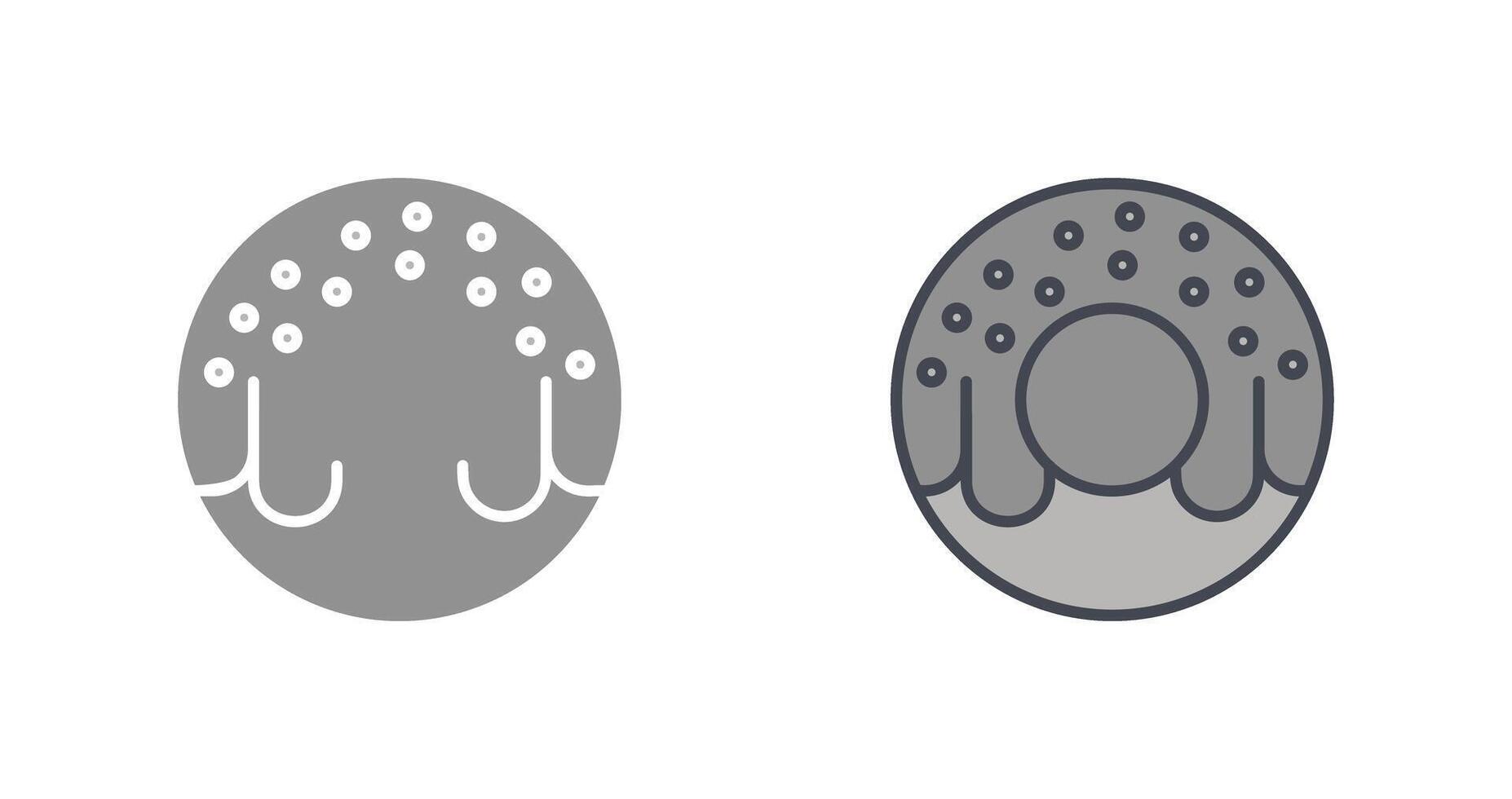 Doughnut Icon Design vector