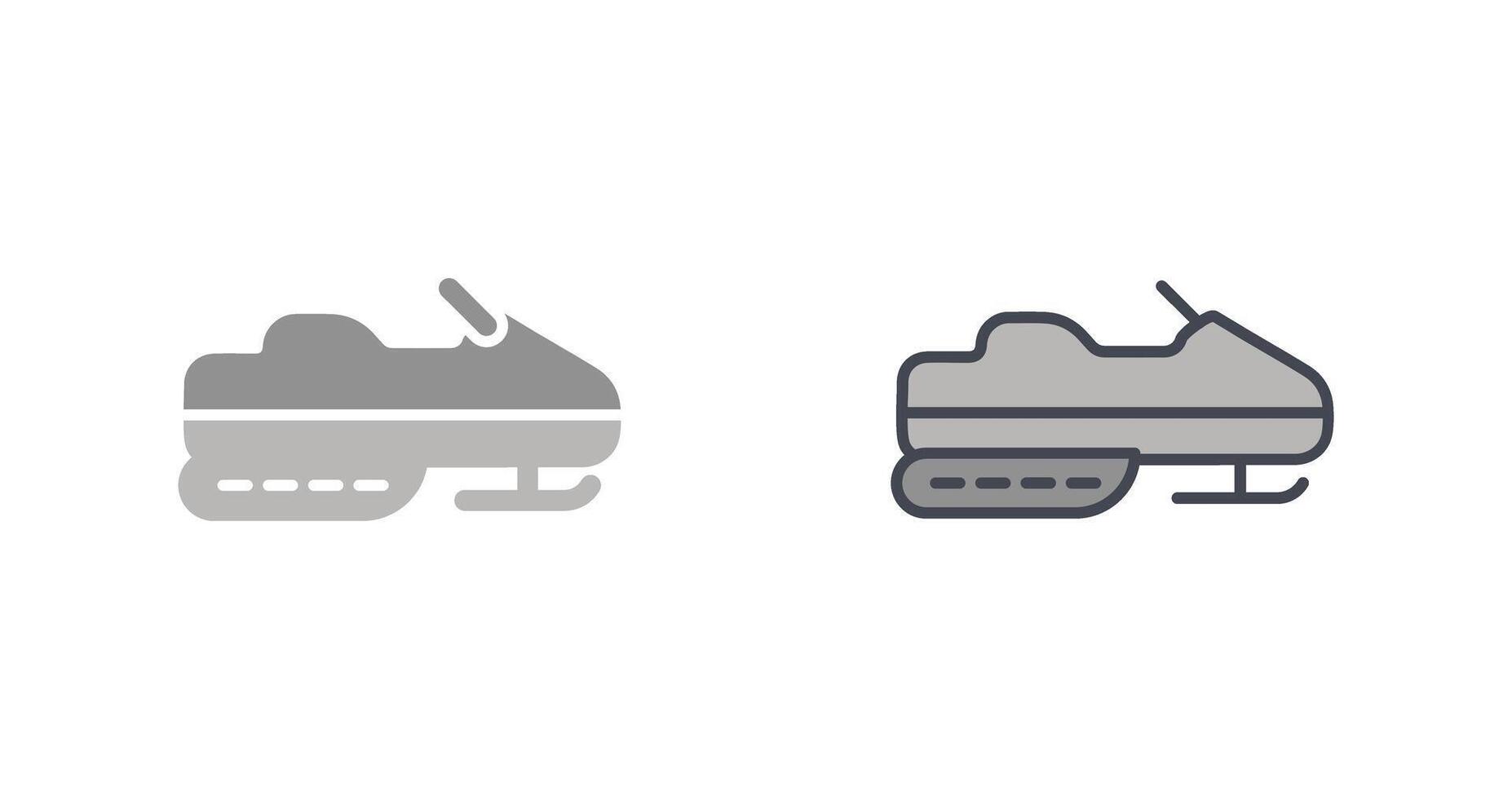 Snowmobile Icon Design vector