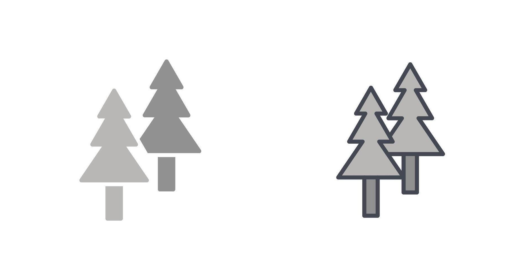 Pine Tree Icon Design vector