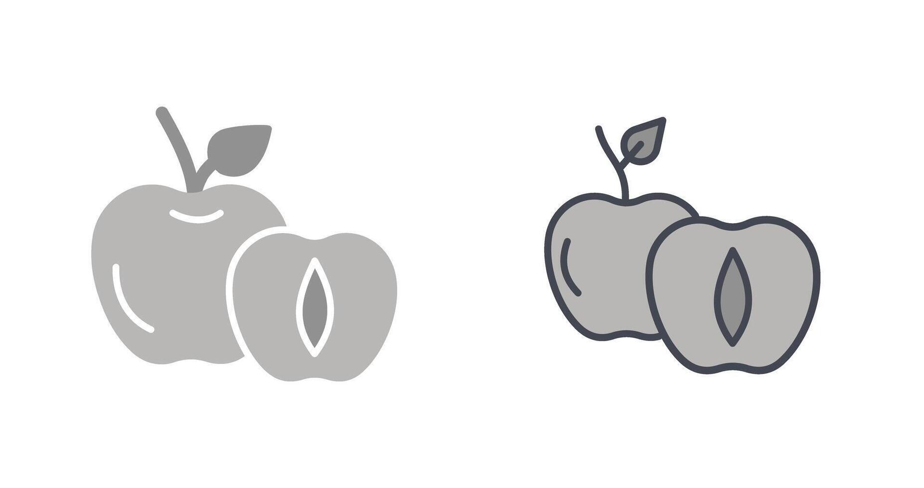 Apricot Icon Design vector