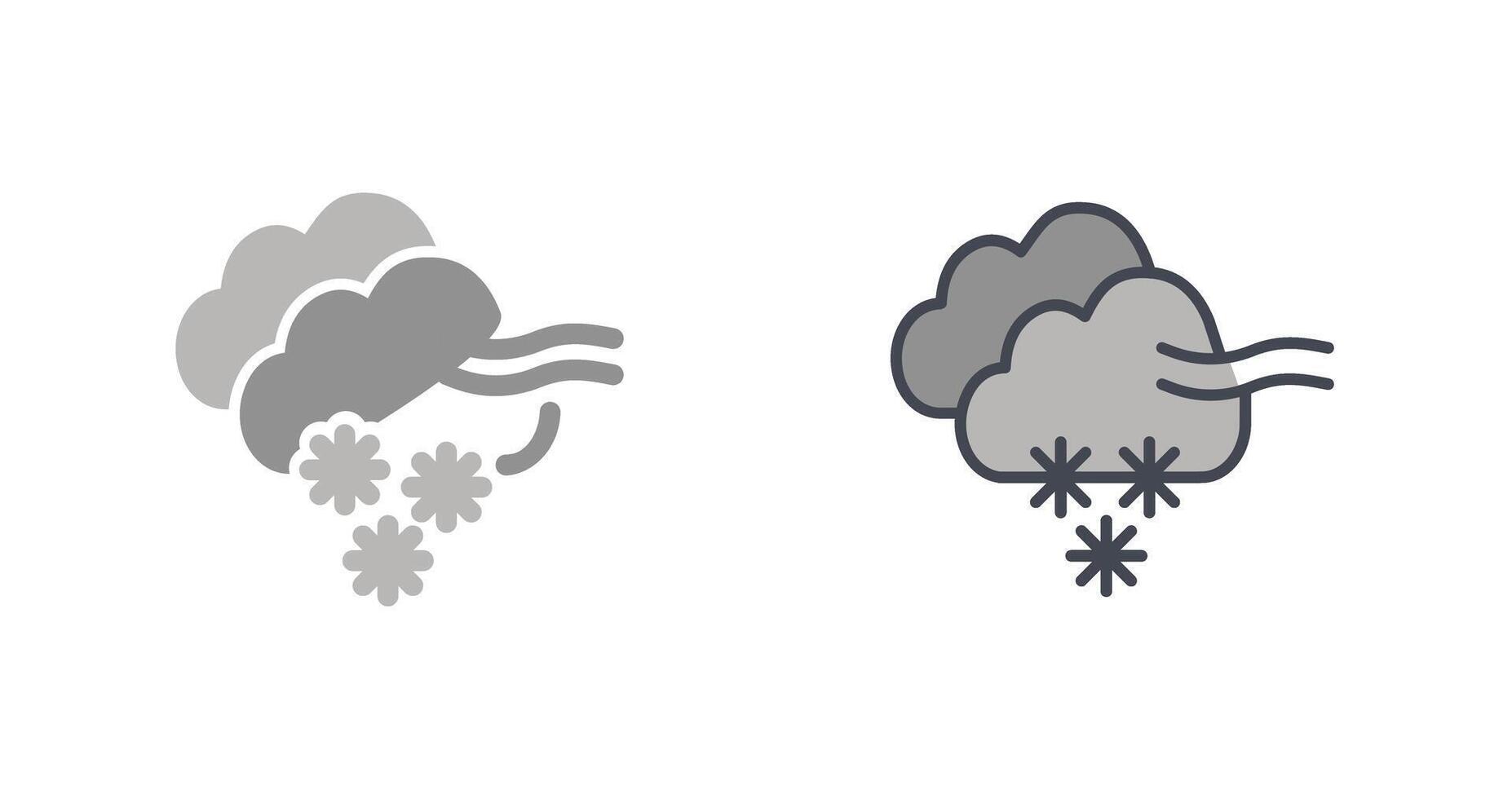 Blizzard Icon Design vector