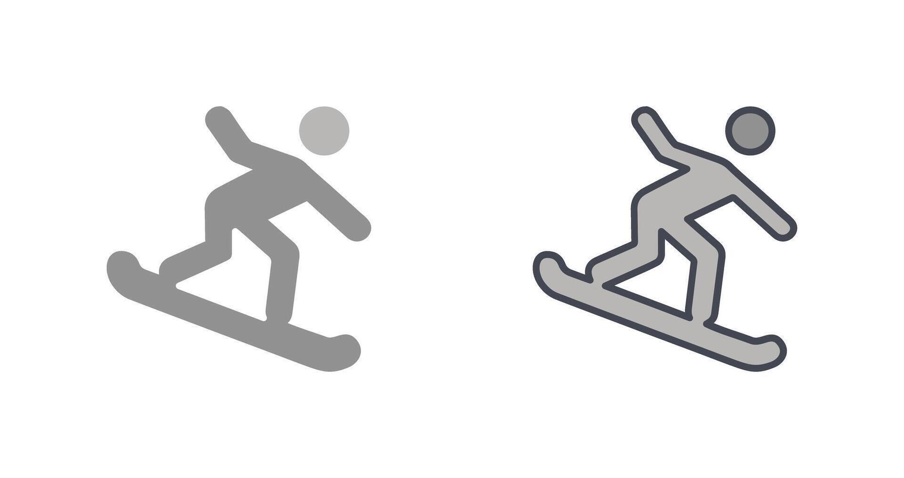 Snowboard Icon Design vector
